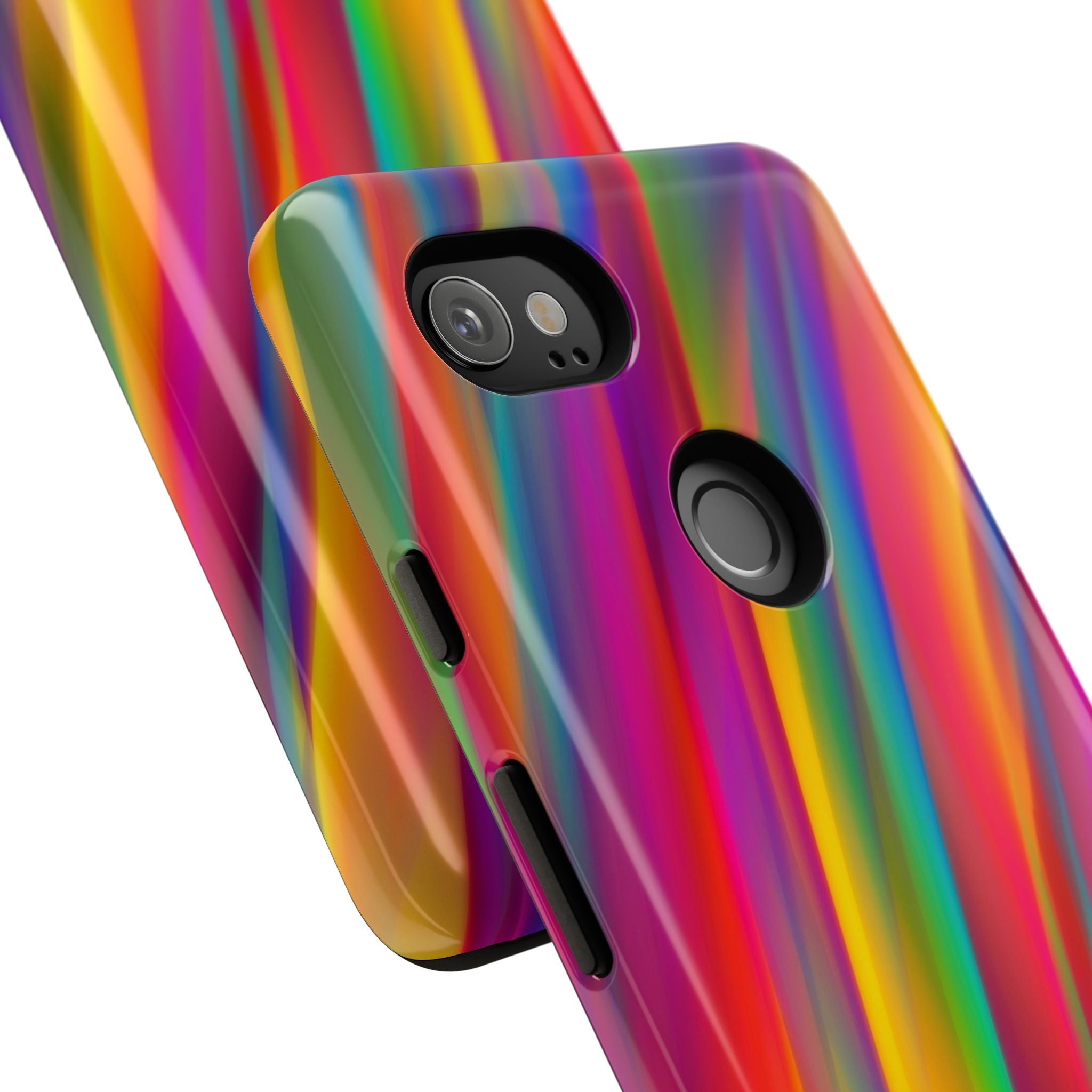 Vibrant Tough Phone Case, Colorful Phone Protection, Artistic Cell Cover, Gift for Gamers, Fun Tech Accessory, Pride Celebration