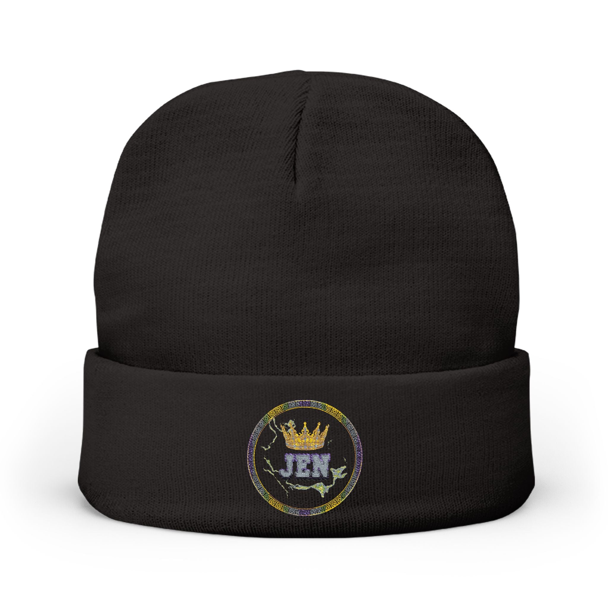 K1ng_Jen Beanie Hat Logo 1