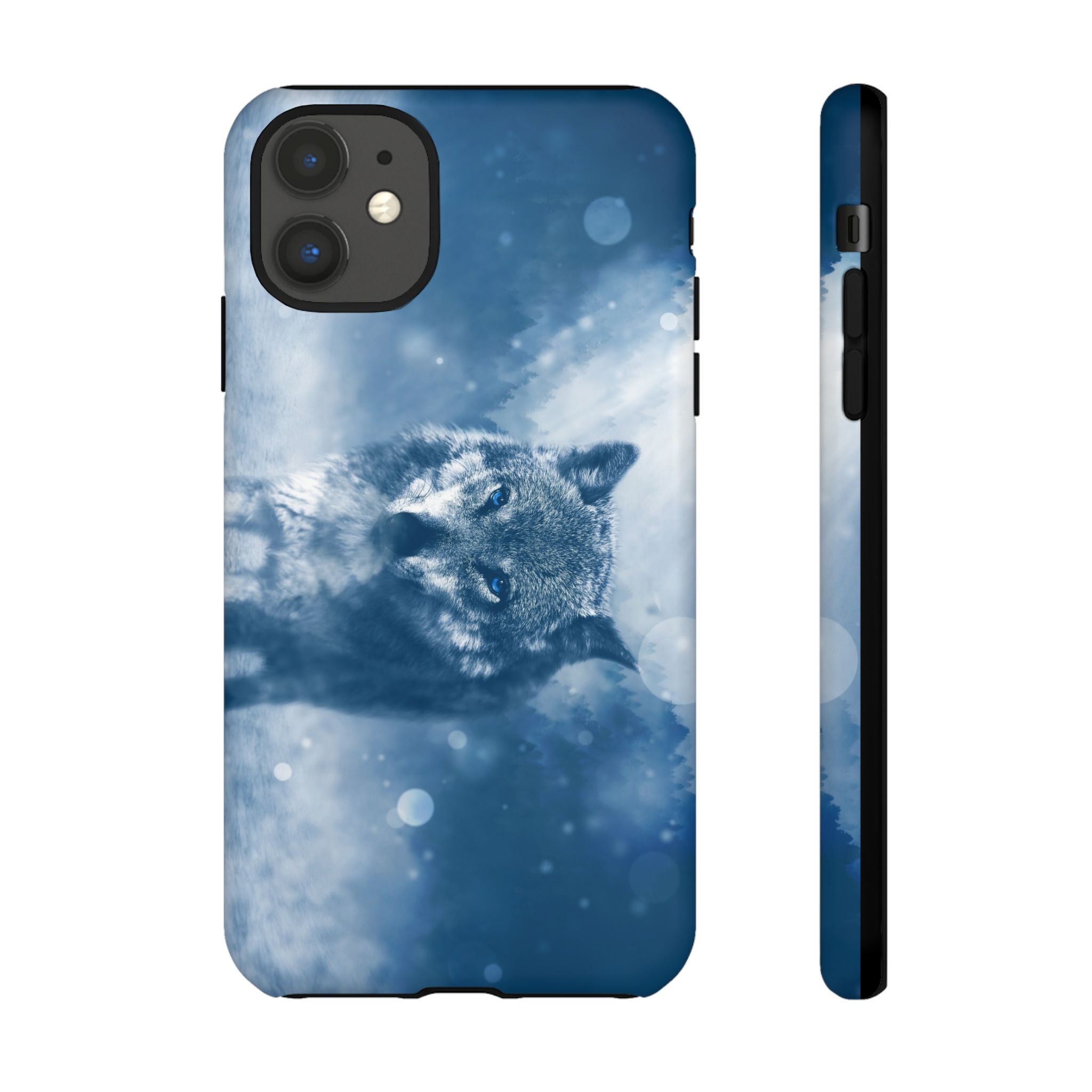 Wolf Phone Case, Tough Cases for Animal Lovers, Unique Wildlife Design, Nature-inspired Gift, Blue Wolf Accessories, Phone Protector