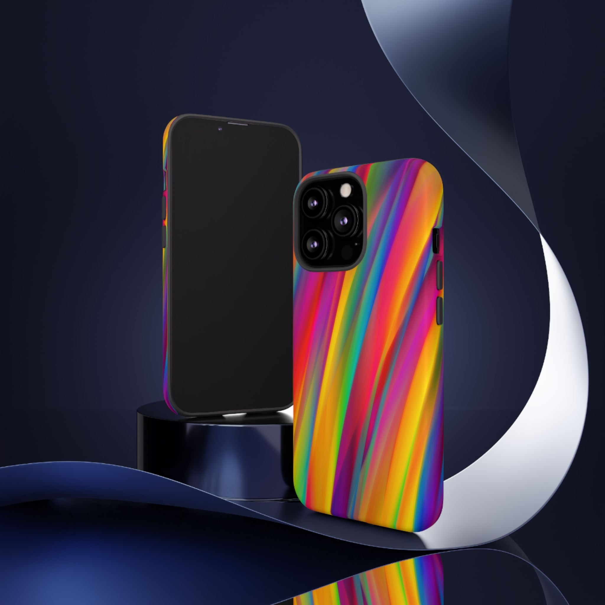 Vibrant Tough Phone Case, Colorful Phone Protection, Artistic Cell Cover, Gift for Gamers, Fun Tech Accessory, Pride Celebration