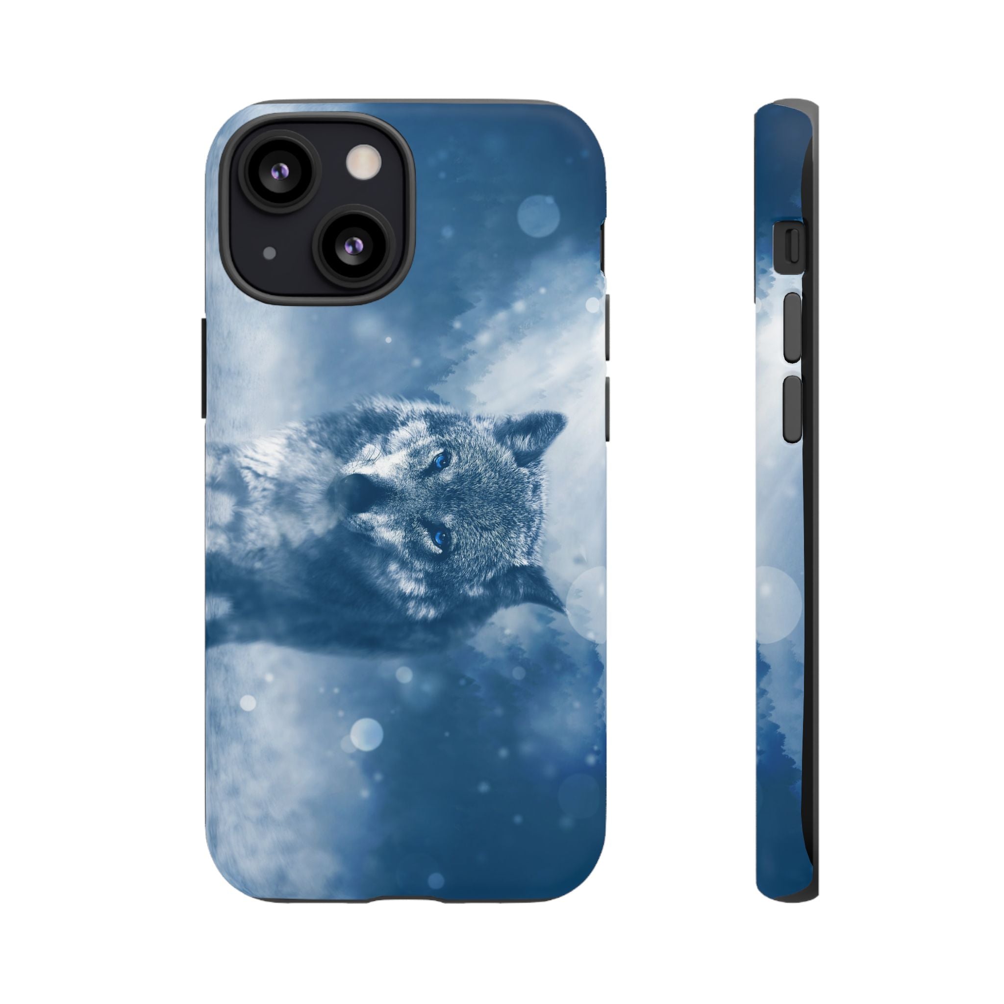 Wolf Phone Case, Tough Cases for Animal Lovers, Unique Wildlife Design, Nature-inspired Gift, Blue Wolf Accessories, Phone Protector