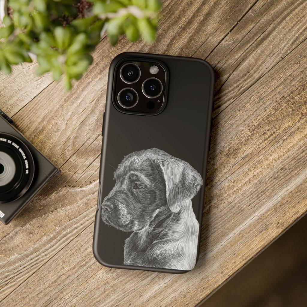 Custom Phone Case for Dog Lovers, Tough Cases with Labrador Design, Pet Owner Gift, Personalized Phone Cover, Animal Art Case