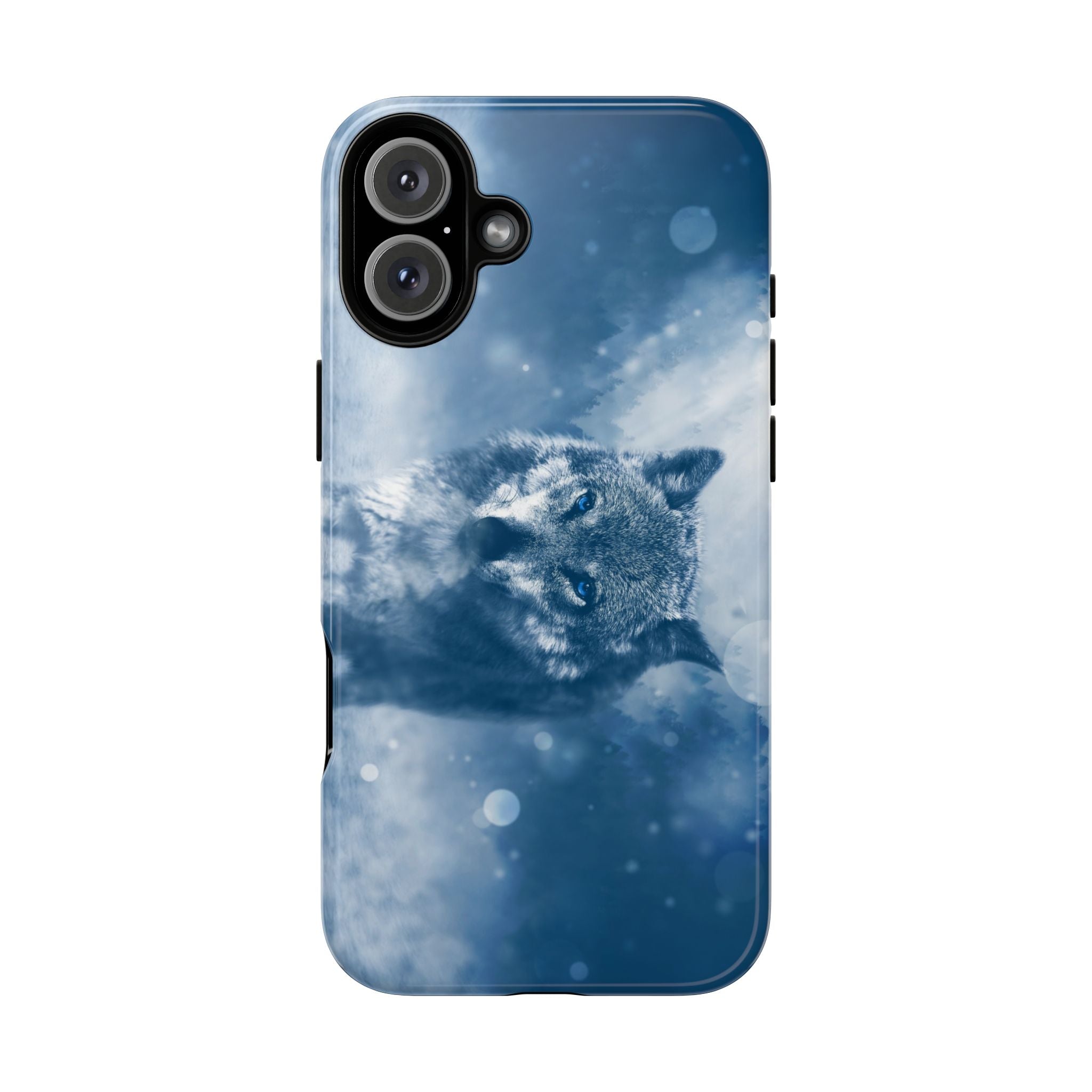 Wolf Phone Case, Tough Cases for Animal Lovers, Unique Wildlife Design, Nature-inspired Gift, Blue Wolf Accessories, Phone Protector