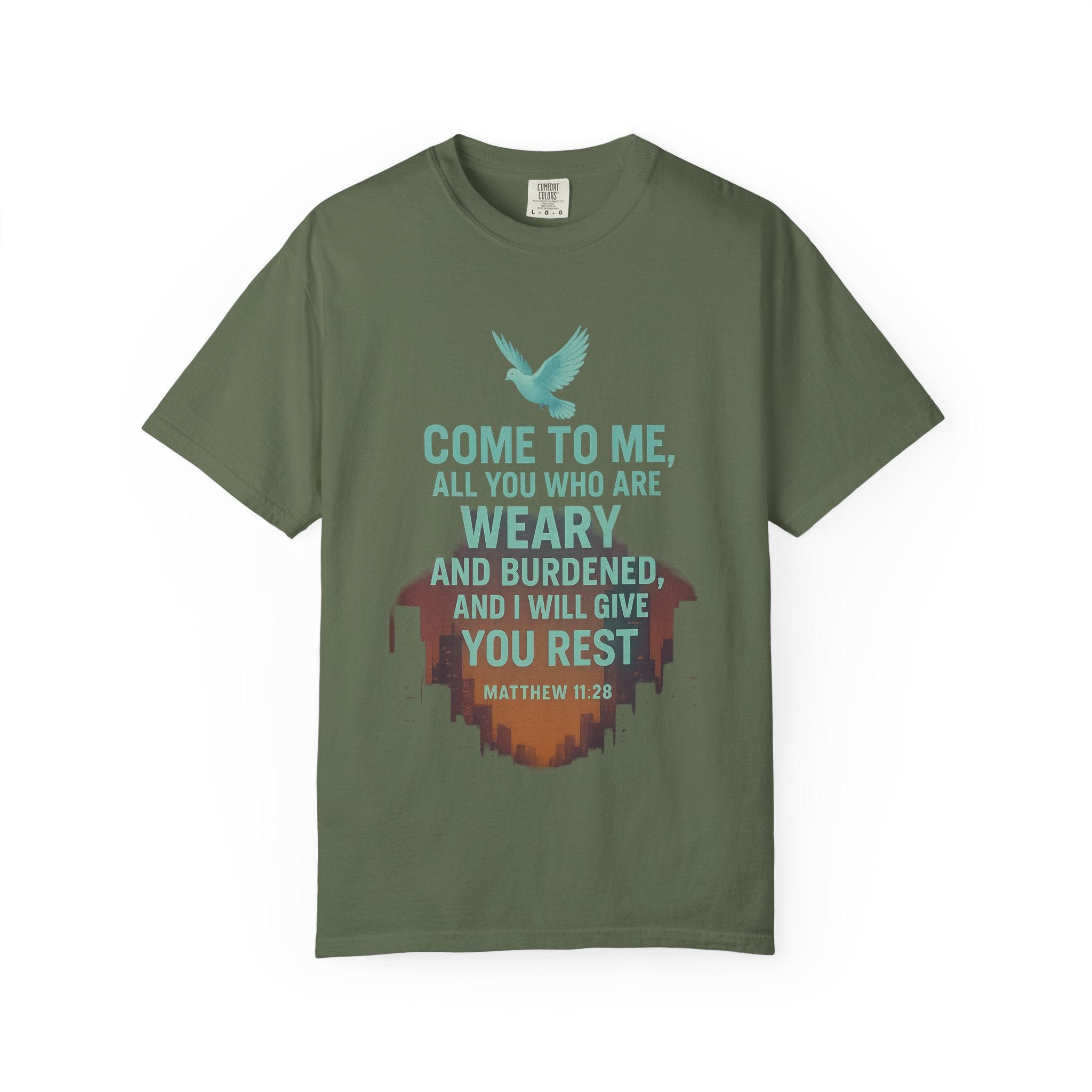 Garments of the Bible Unisex T-shirt Matthew 11:28
