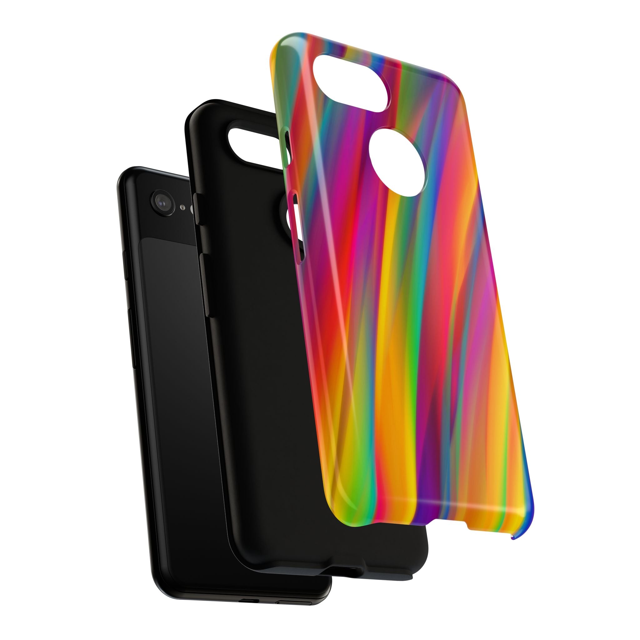 Vibrant Tough Phone Case, Colorful Phone Protection, Artistic Cell Cover, Gift for Gamers, Fun Tech Accessory, Pride Celebration
