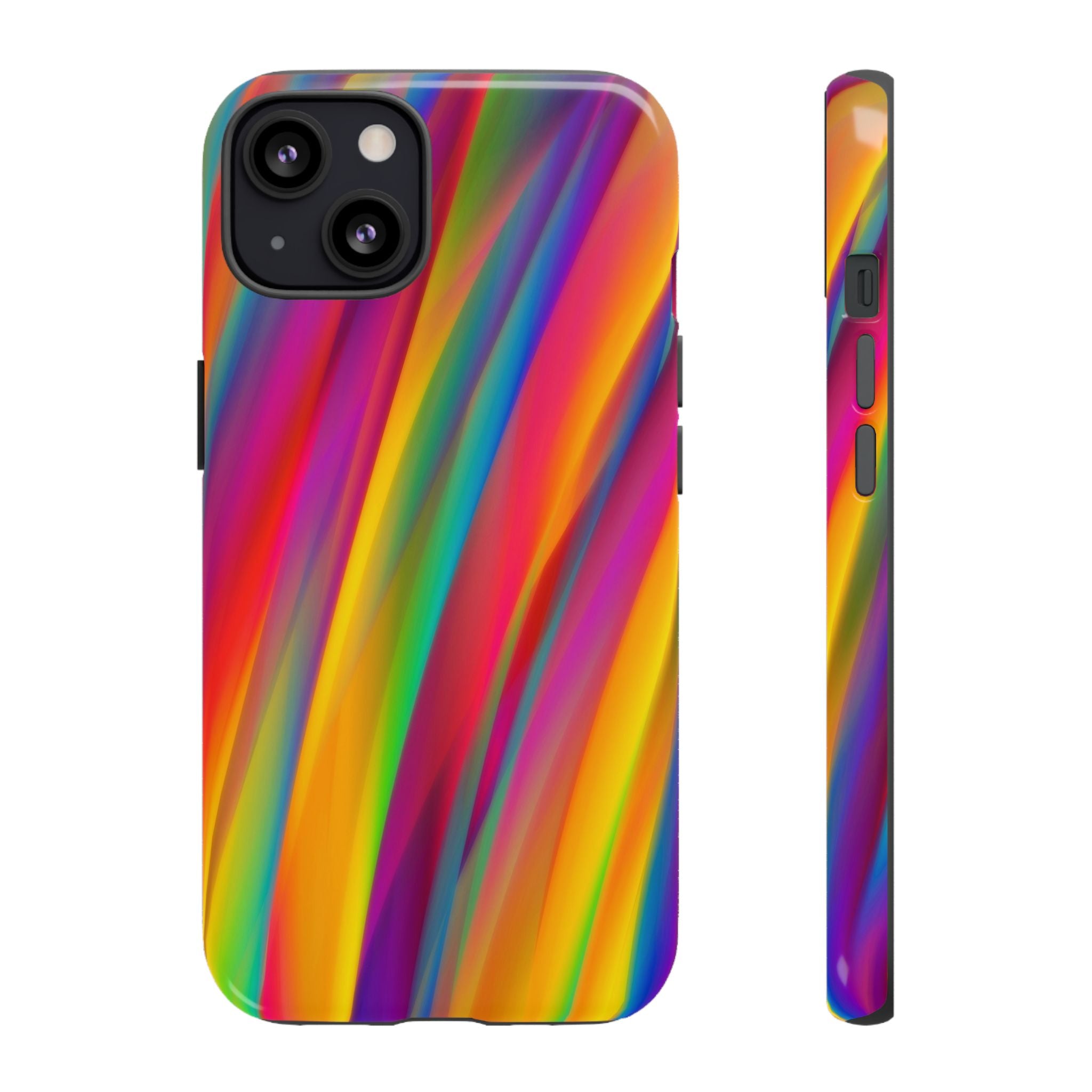 Vibrant Tough Phone Case, Colorful Phone Protection, Artistic Cell Cover, Gift for Gamers, Fun Tech Accessory, Pride Celebration