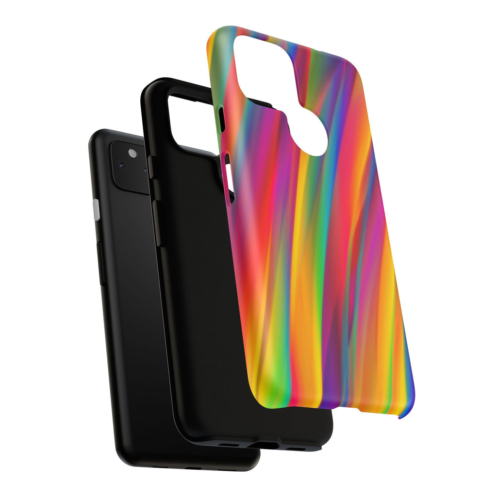 Vibrant Tough Phone Case, Colorful Phone Protection, Artistic Cell Cover, Gift for Gamers, Fun Tech Accessory, Pride Celebration