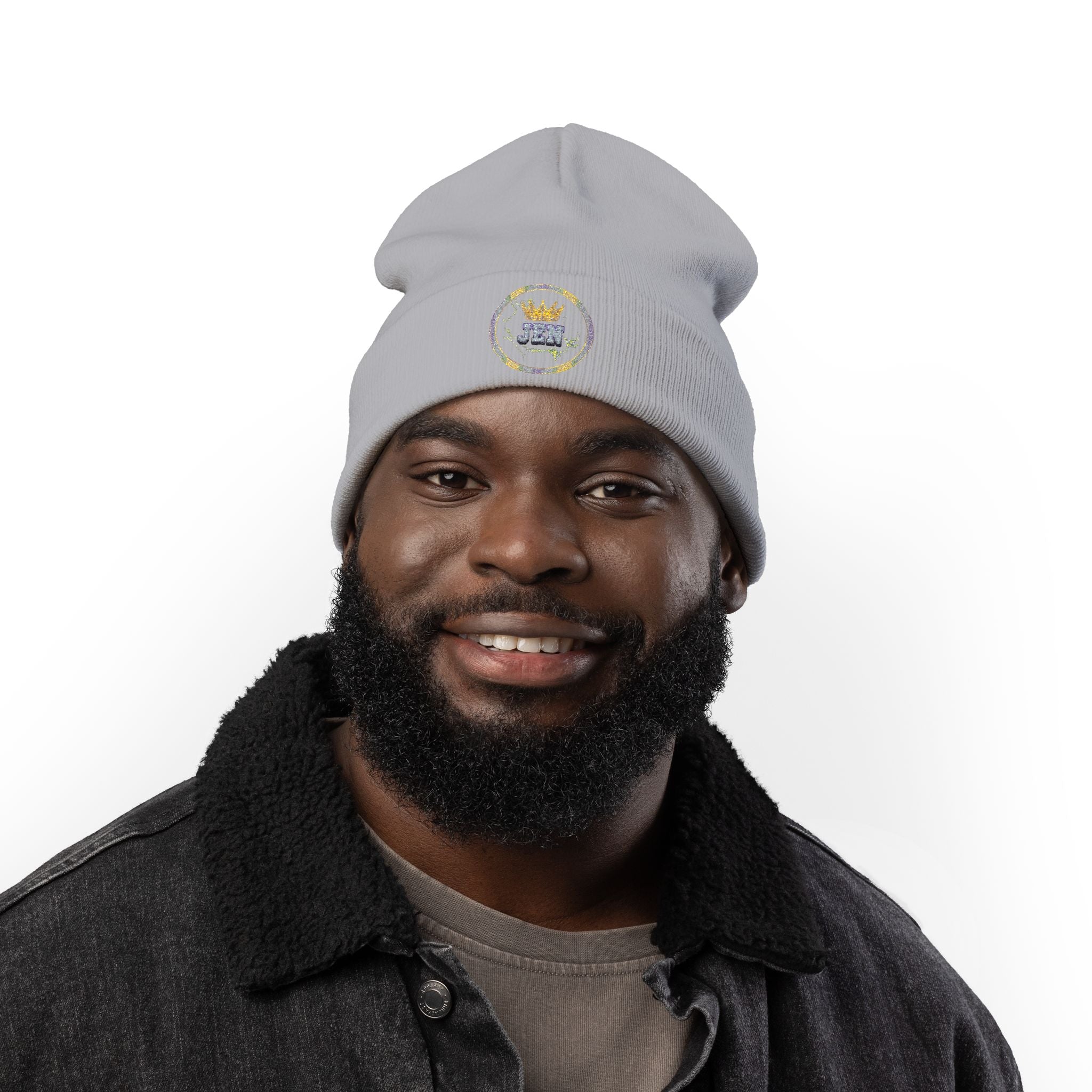 K1ng_Jen Beanie Hat Logo 1