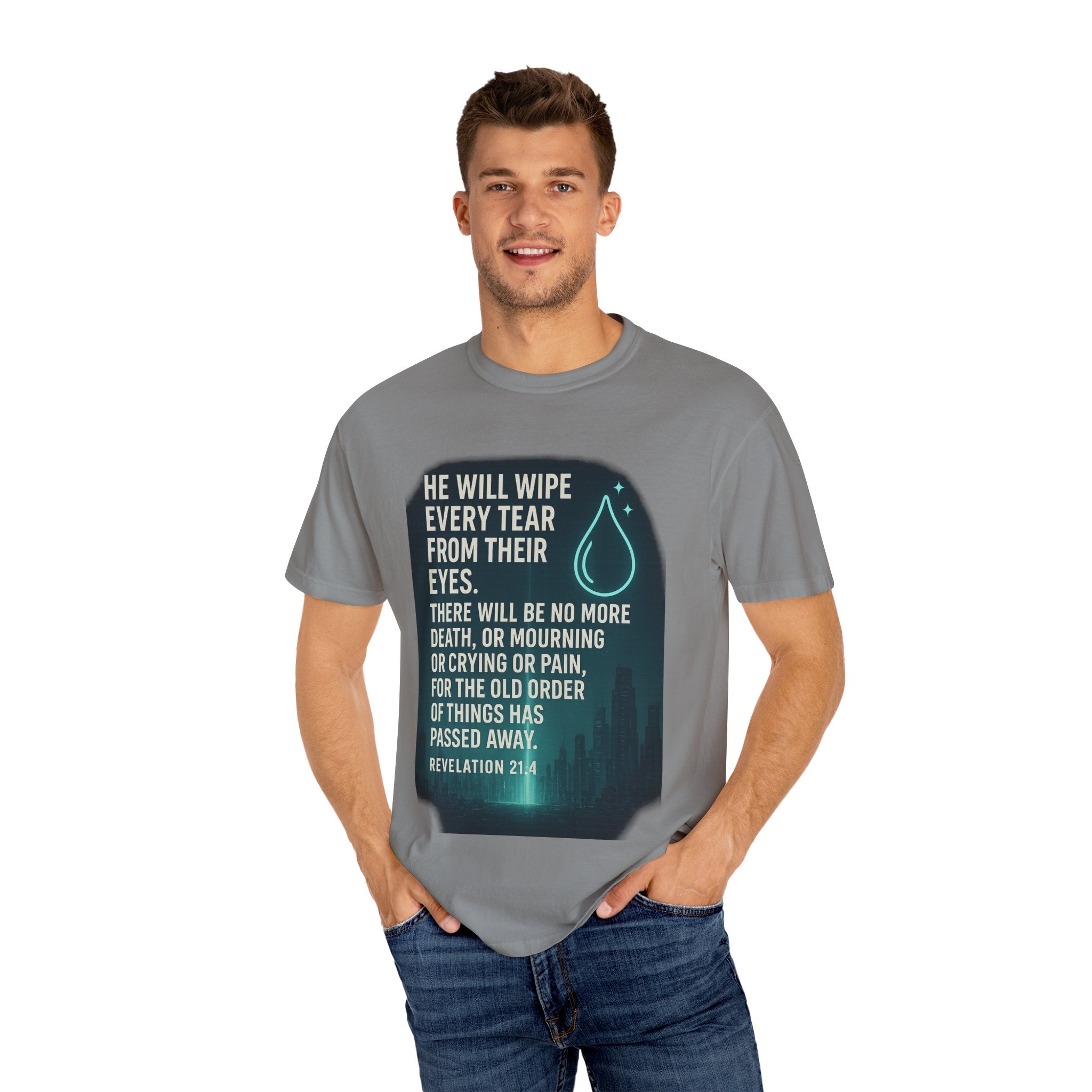 Garments of the Bible Unisex T-shirt Revelations 21:4