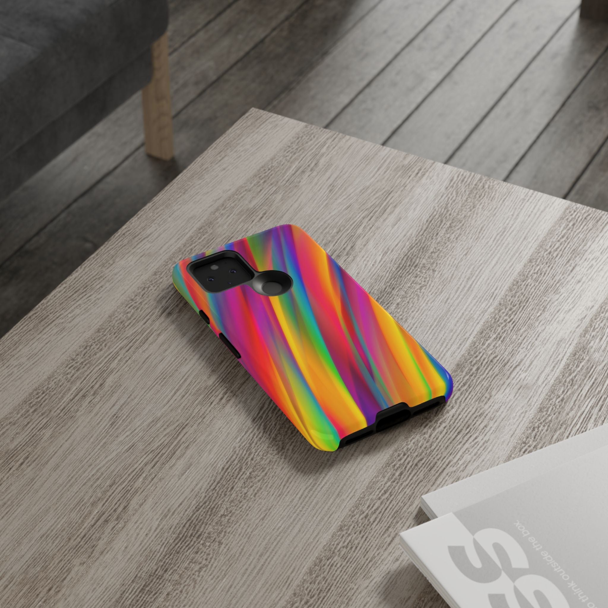 Vibrant Tough Phone Case, Colorful Phone Protection, Artistic Cell Cover, Gift for Gamers, Fun Tech Accessory, Pride Celebration