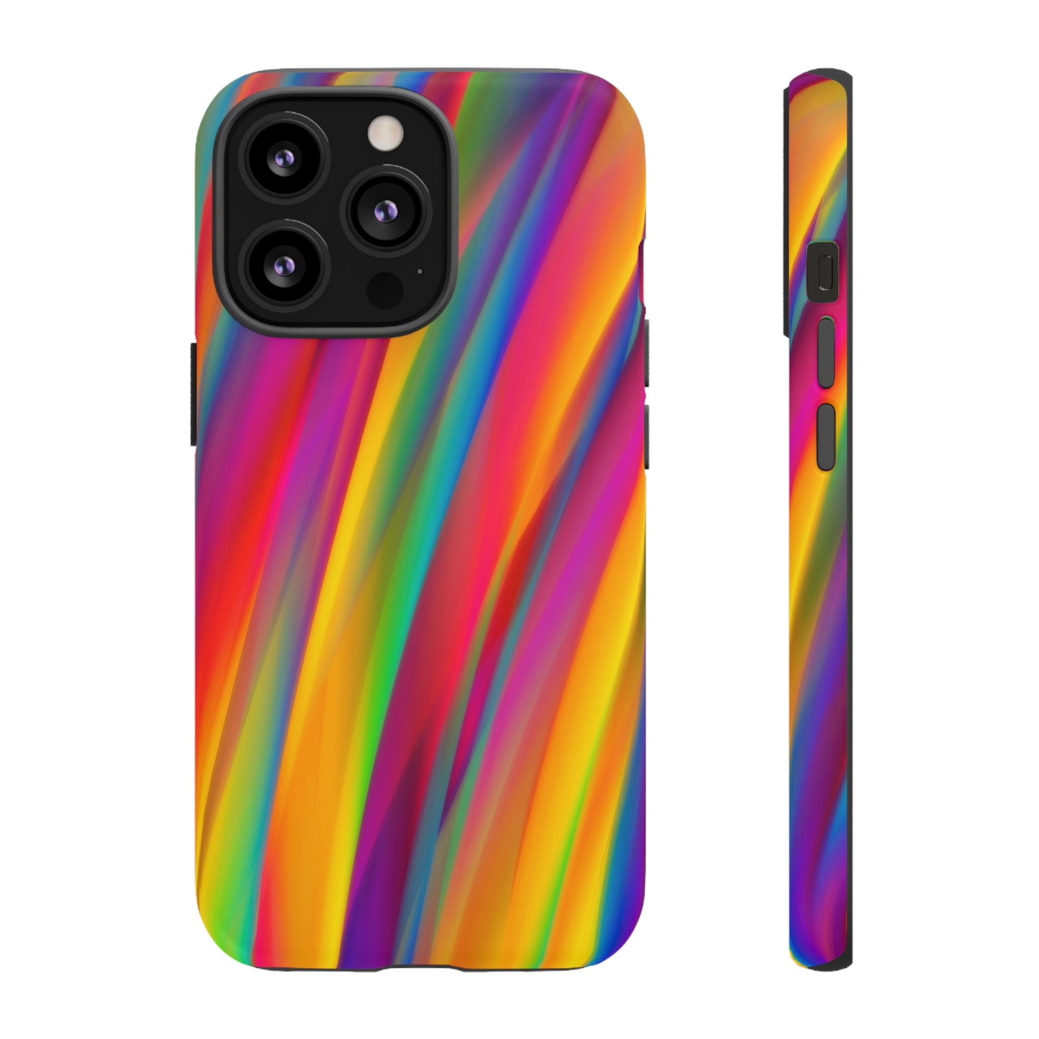 Vibrant Tough Phone Case, Colorful Phone Protection, Artistic Cell Cover, Gift for Gamers, Fun Tech Accessory, Pride Celebration