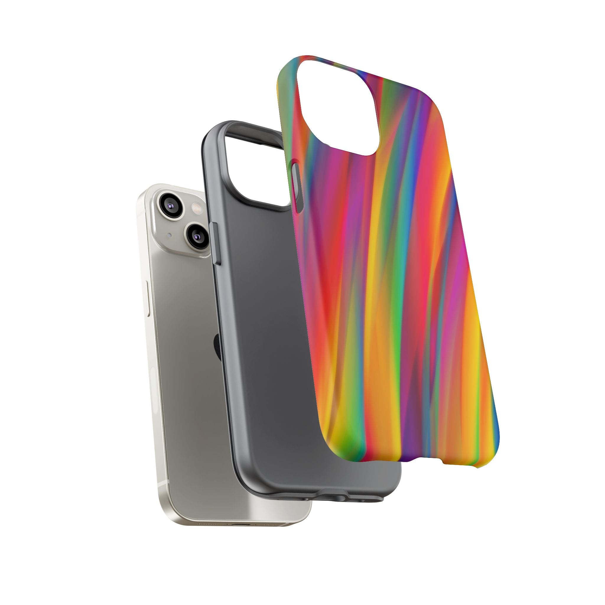 Vibrant Tough Phone Case, Colorful Phone Protection, Artistic Cell Cover, Gift for Gamers, Fun Tech Accessory, Pride Celebration