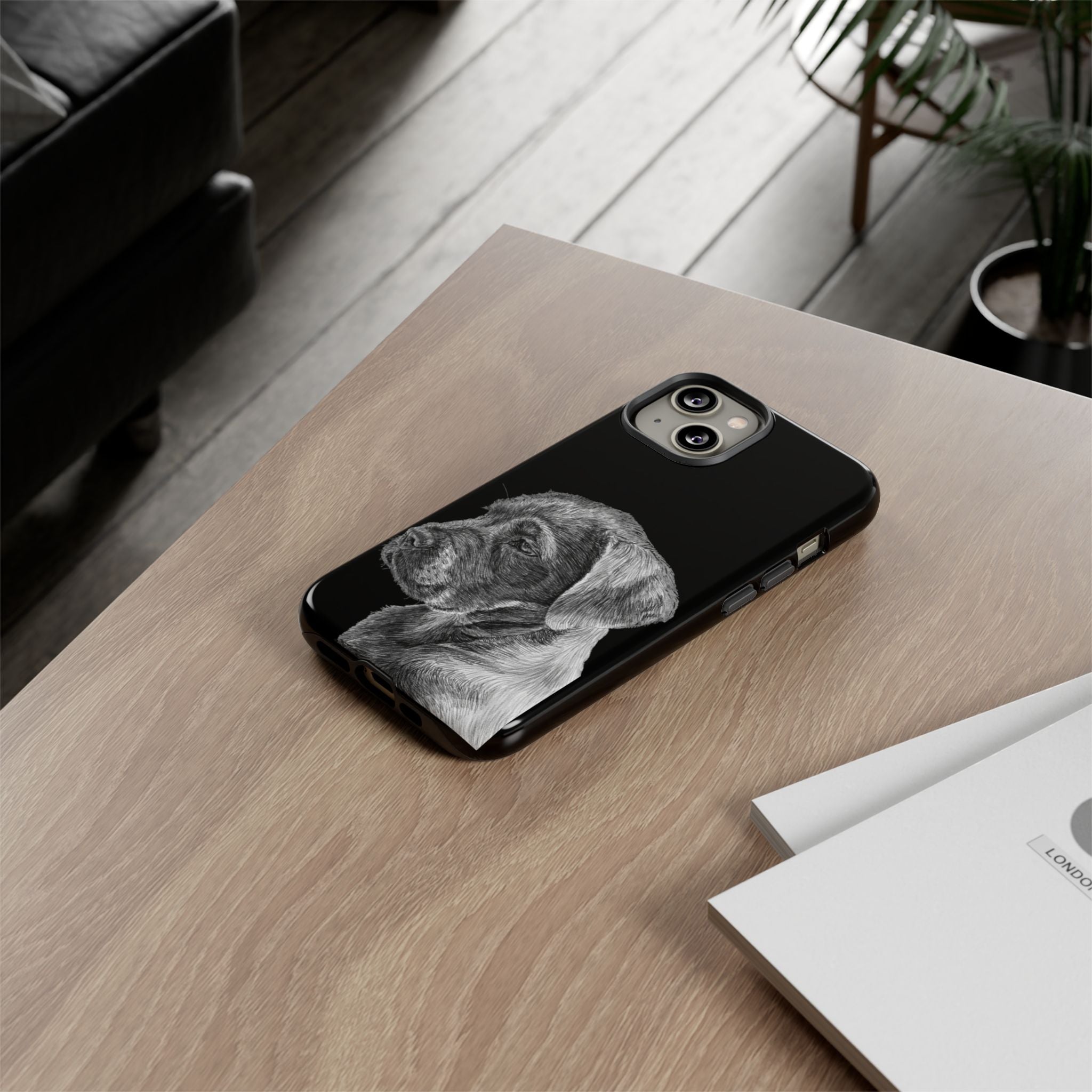 Custom Phone Case for Dog Lovers, Tough Cases with Labrador Design, Pet Owner Gift, Personalized Phone Cover, Animal Art Case