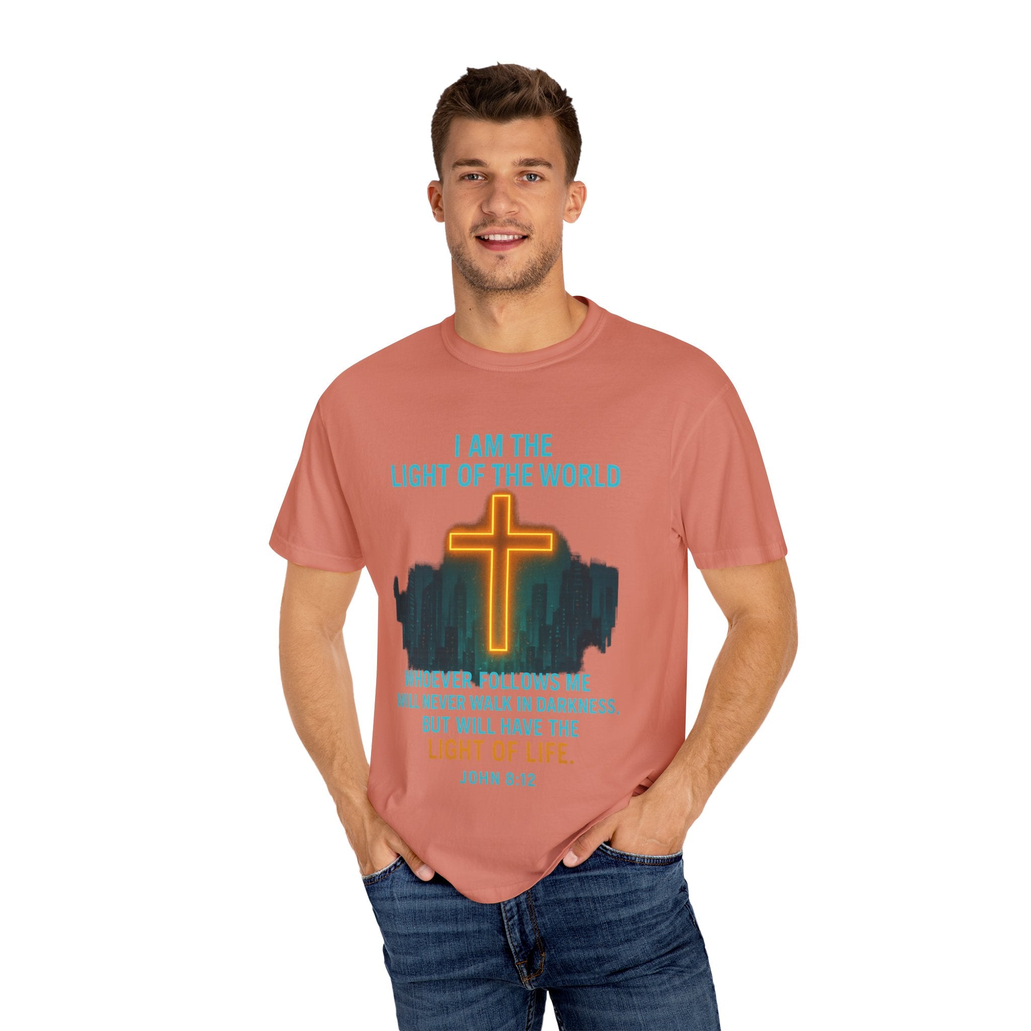 Garments of the Bible Unisex T-shirt John 8:12