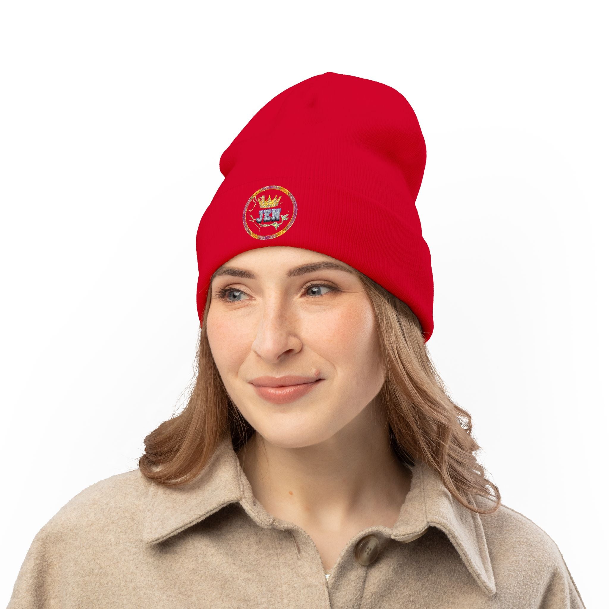 K1ng_Jen Beanie Hat Logo 1