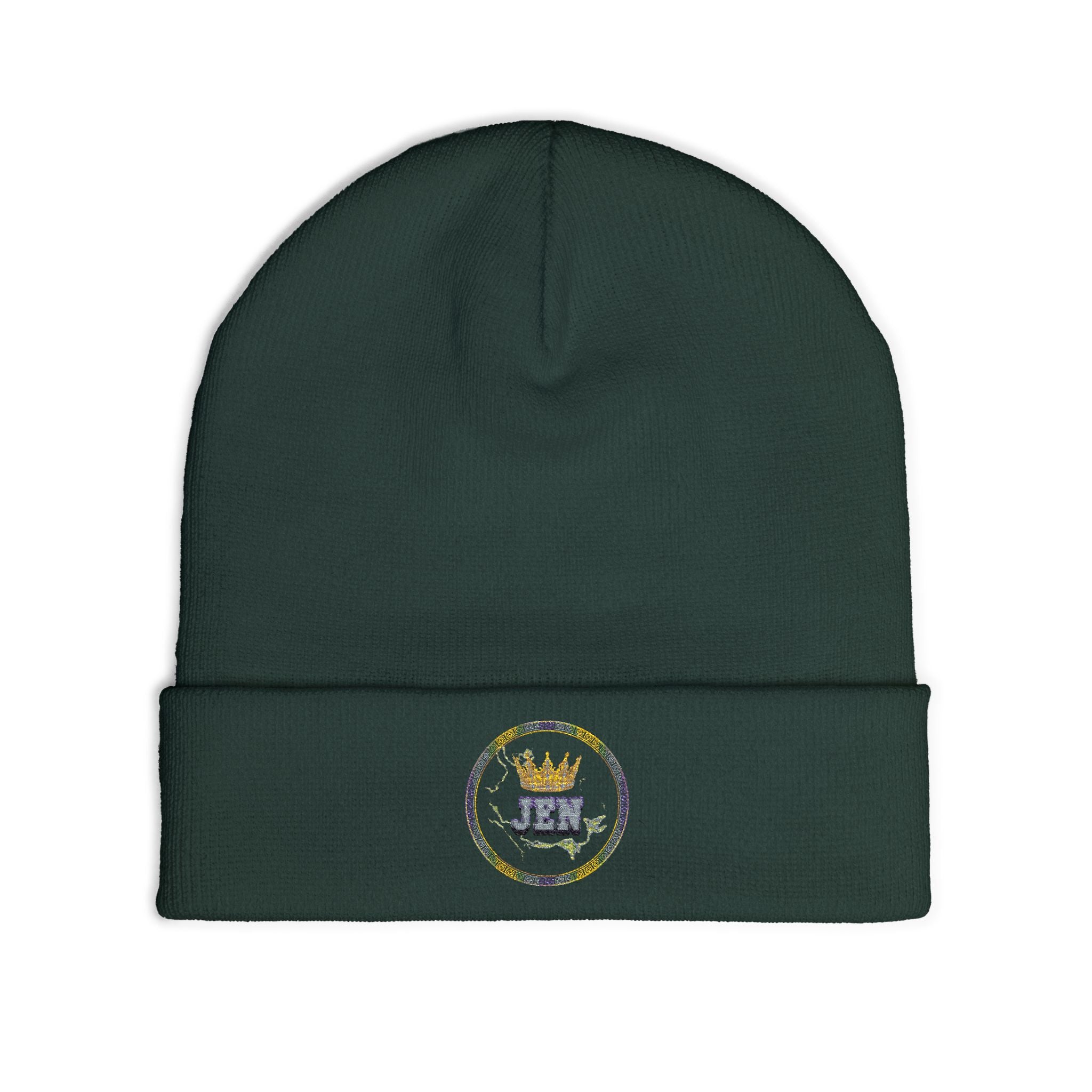 K1ng_Jen Beanie Hat Logo 1