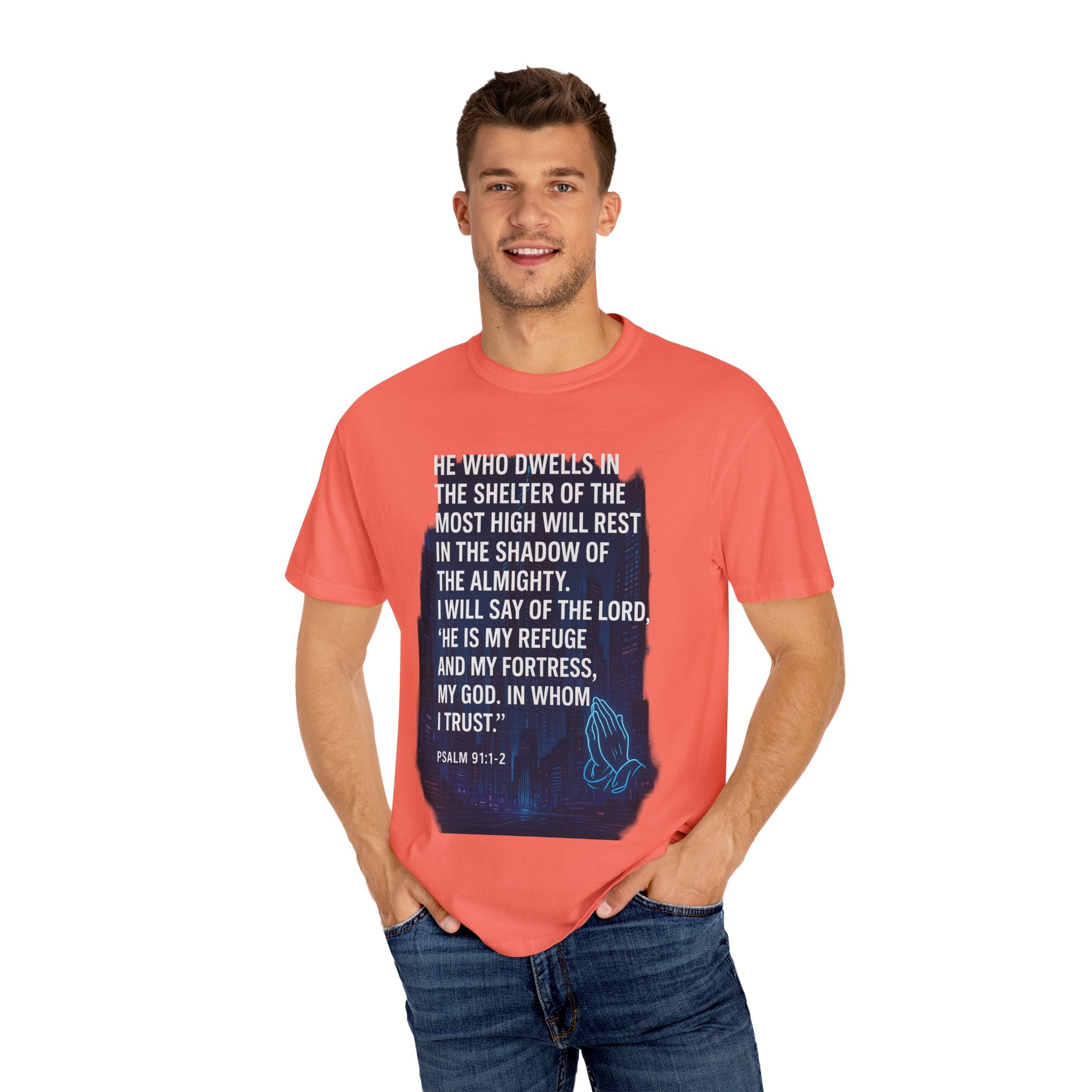 Garments of the Bible Unisex T-shirt Psalm 91:1-2