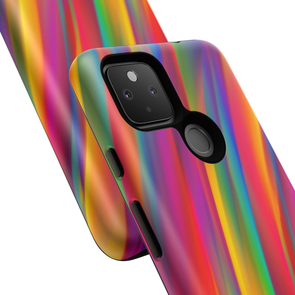 Vibrant Tough Phone Case, Colorful Phone Protection, Artistic Cell Cover, Gift for Gamers, Fun Tech Accessory, Pride Celebration
