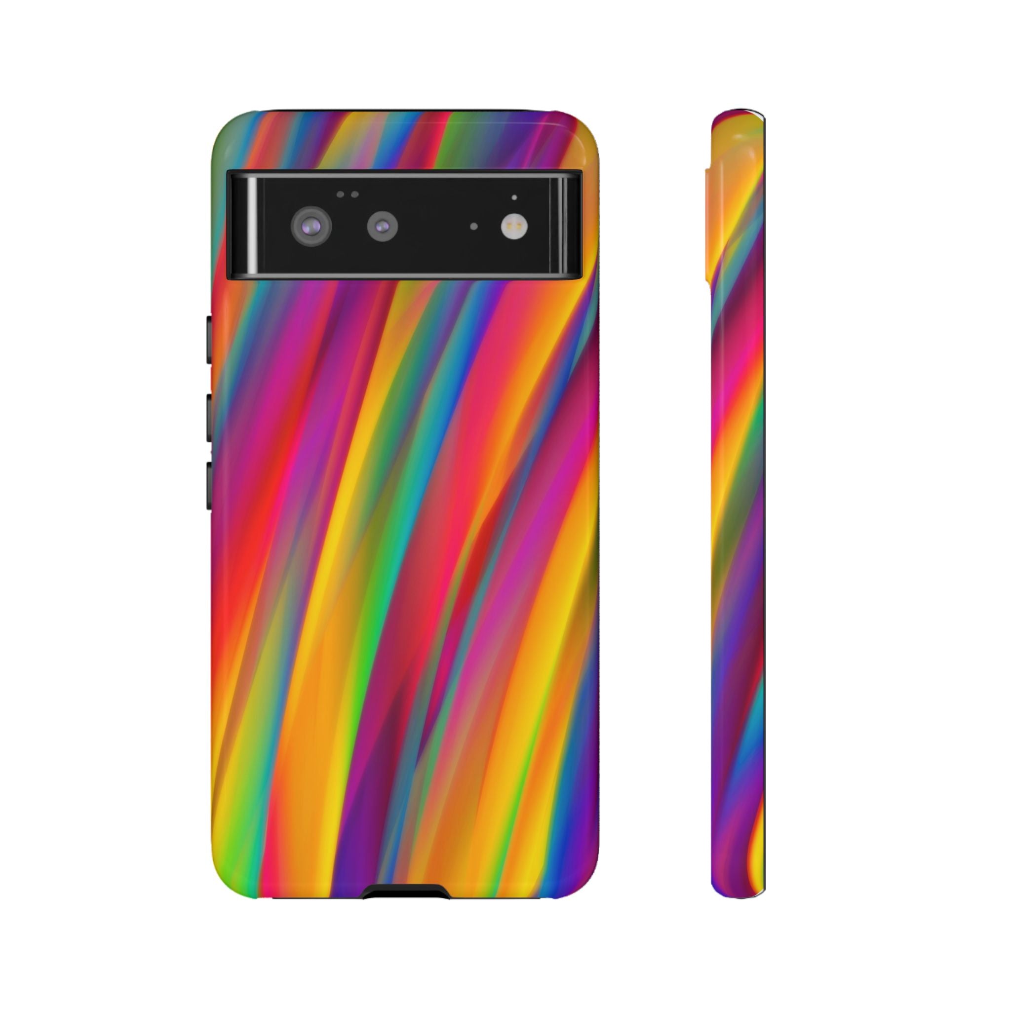 Vibrant Tough Phone Case, Colorful Phone Protection, Artistic Cell Cover, Gift for Gamers, Fun Tech Accessory, Pride Celebration