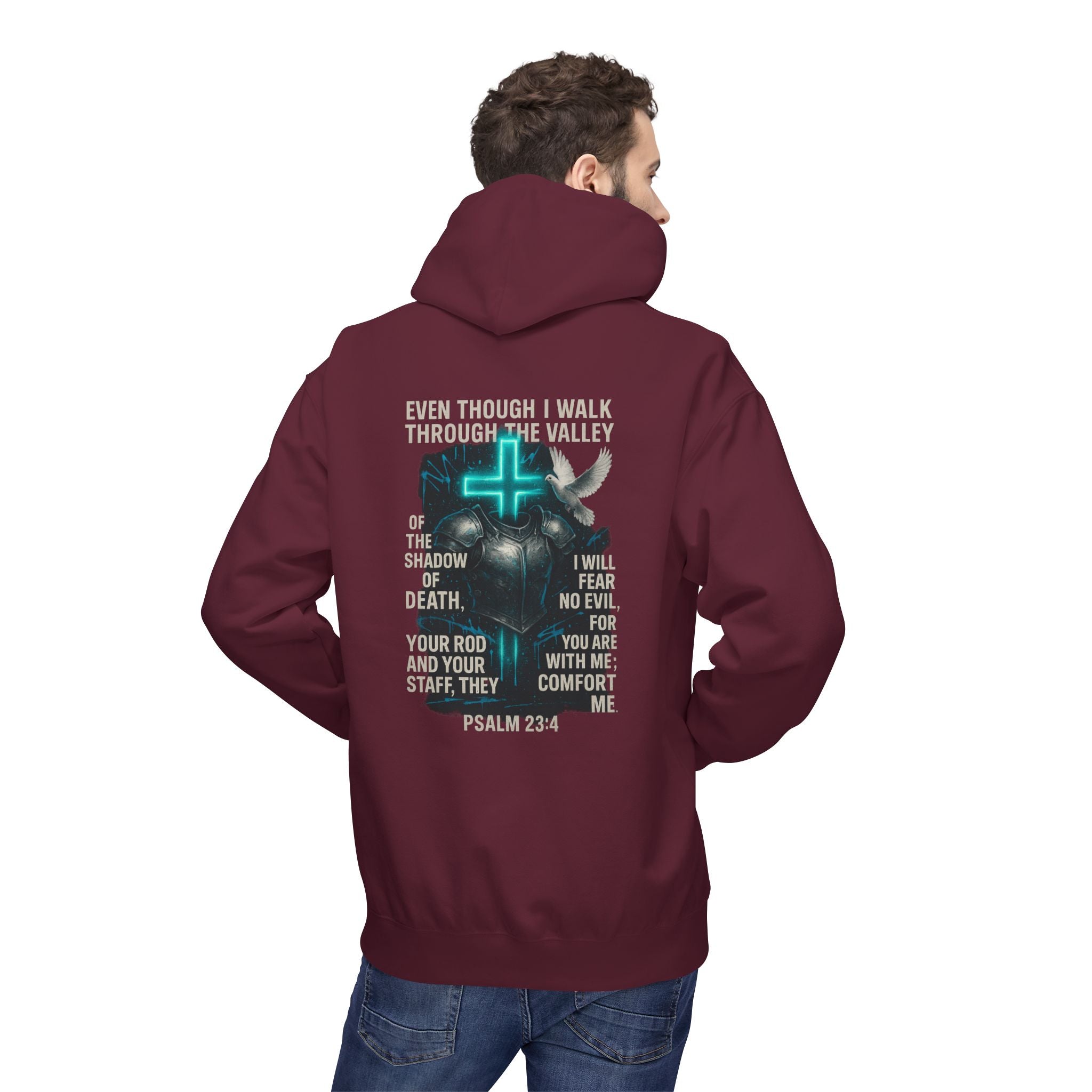 Garments of the Bible Unisex Hoodie Psalm 23:4