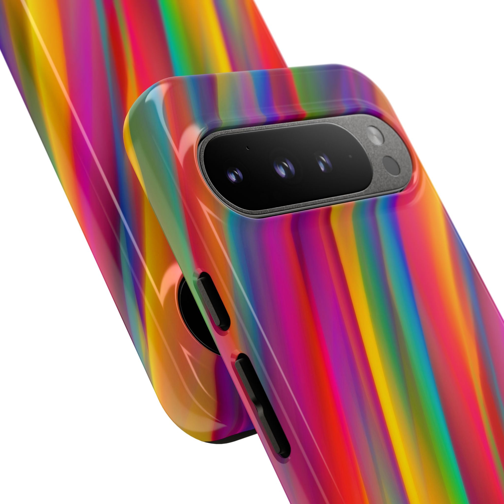 Vibrant Tough Phone Case, Colorful Phone Protection, Artistic Cell Cover, Gift for Gamers, Fun Tech Accessory, Pride Celebration