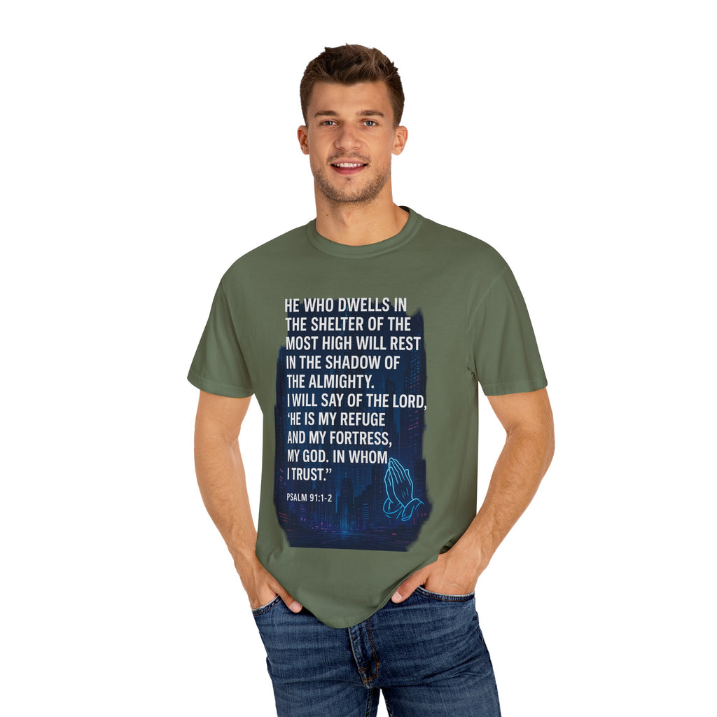 Garments of the Bible Unisex T-shirt Psalm 91:1-2