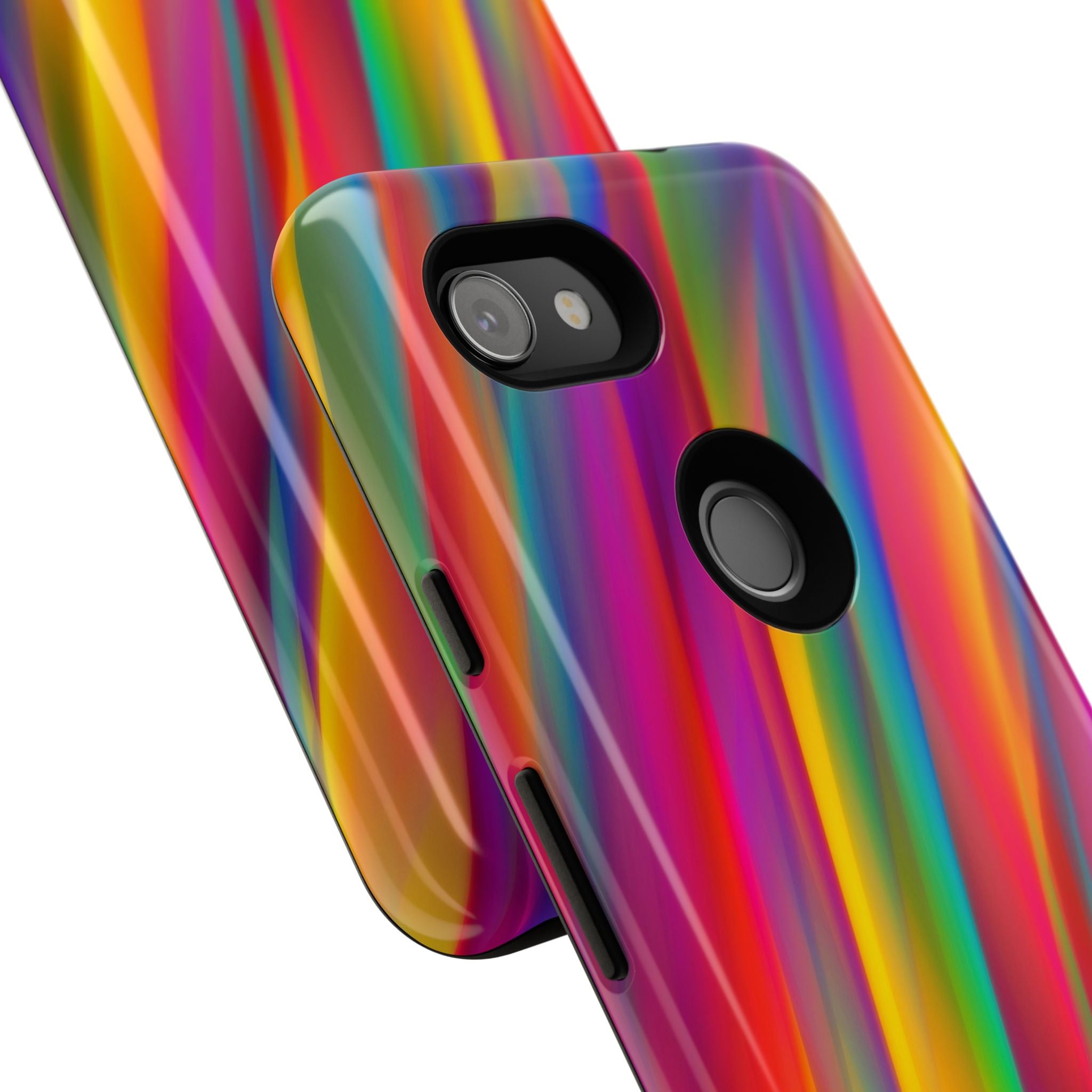 Vibrant Tough Phone Case, Colorful Phone Protection, Artistic Cell Cover, Gift for Gamers, Fun Tech Accessory, Pride Celebration