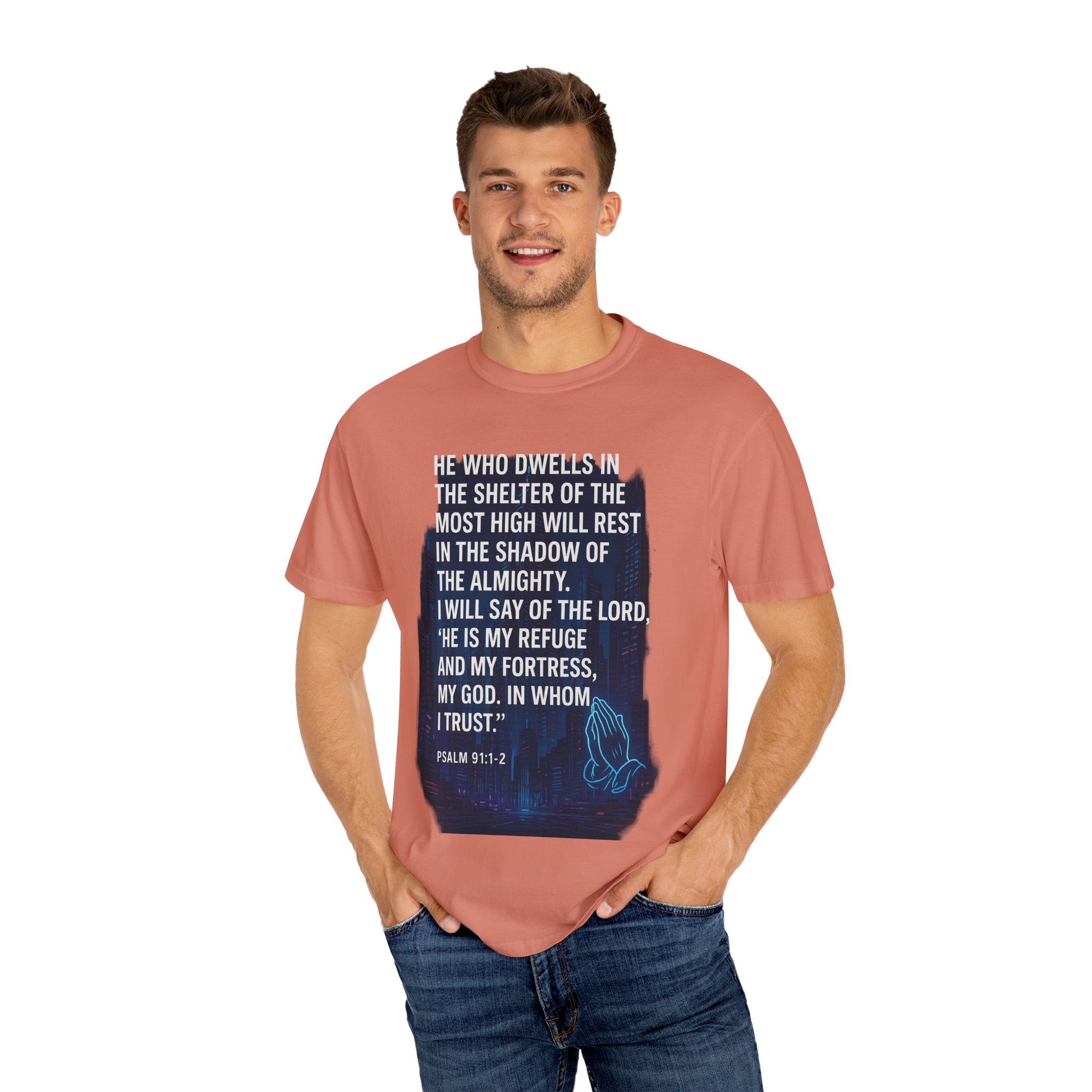 Garments of the Bible Unisex T-shirt Psalm 91:1-2