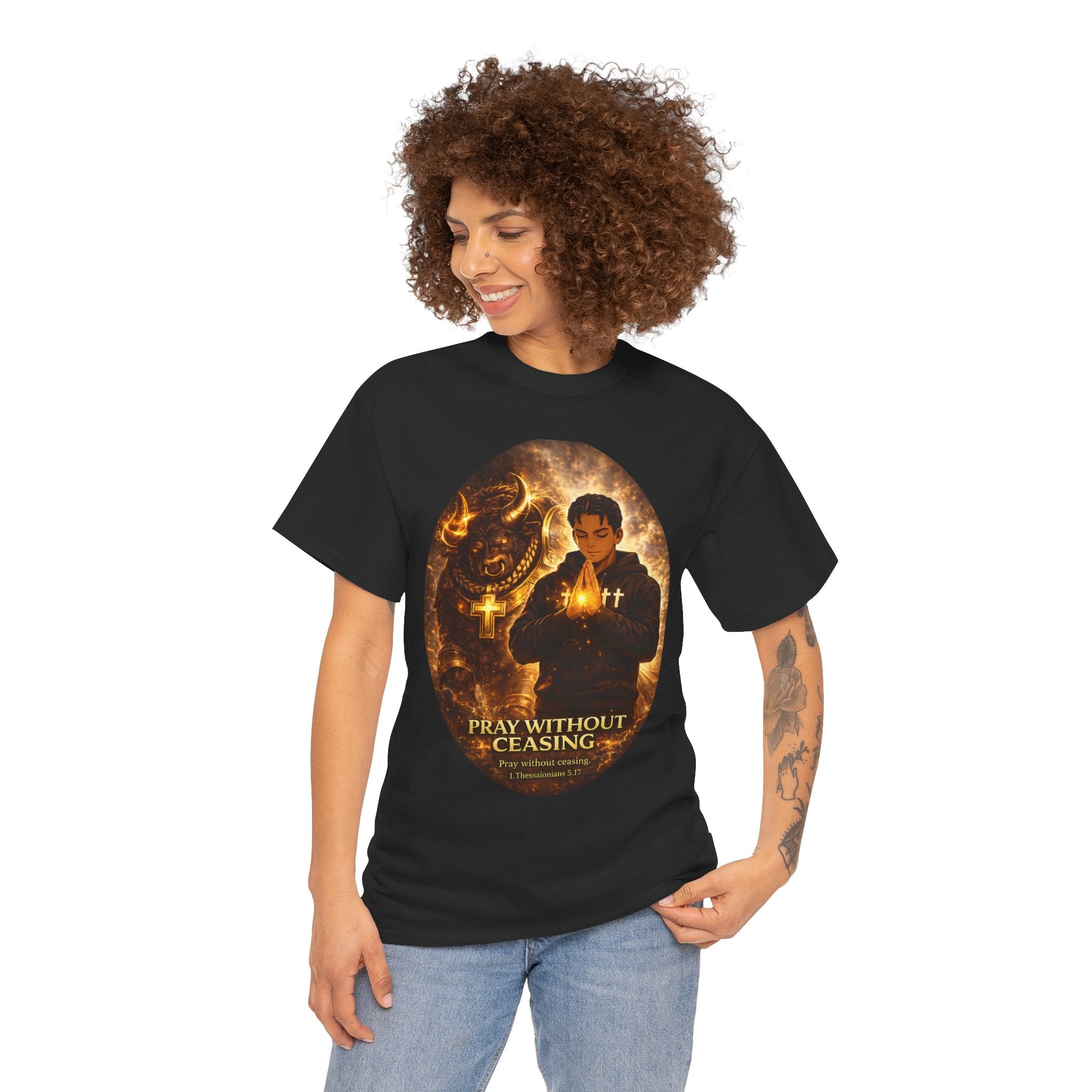 K1ng_Jen x Garments of the Bible Collab T-shirt (Pray Without Ceasing)