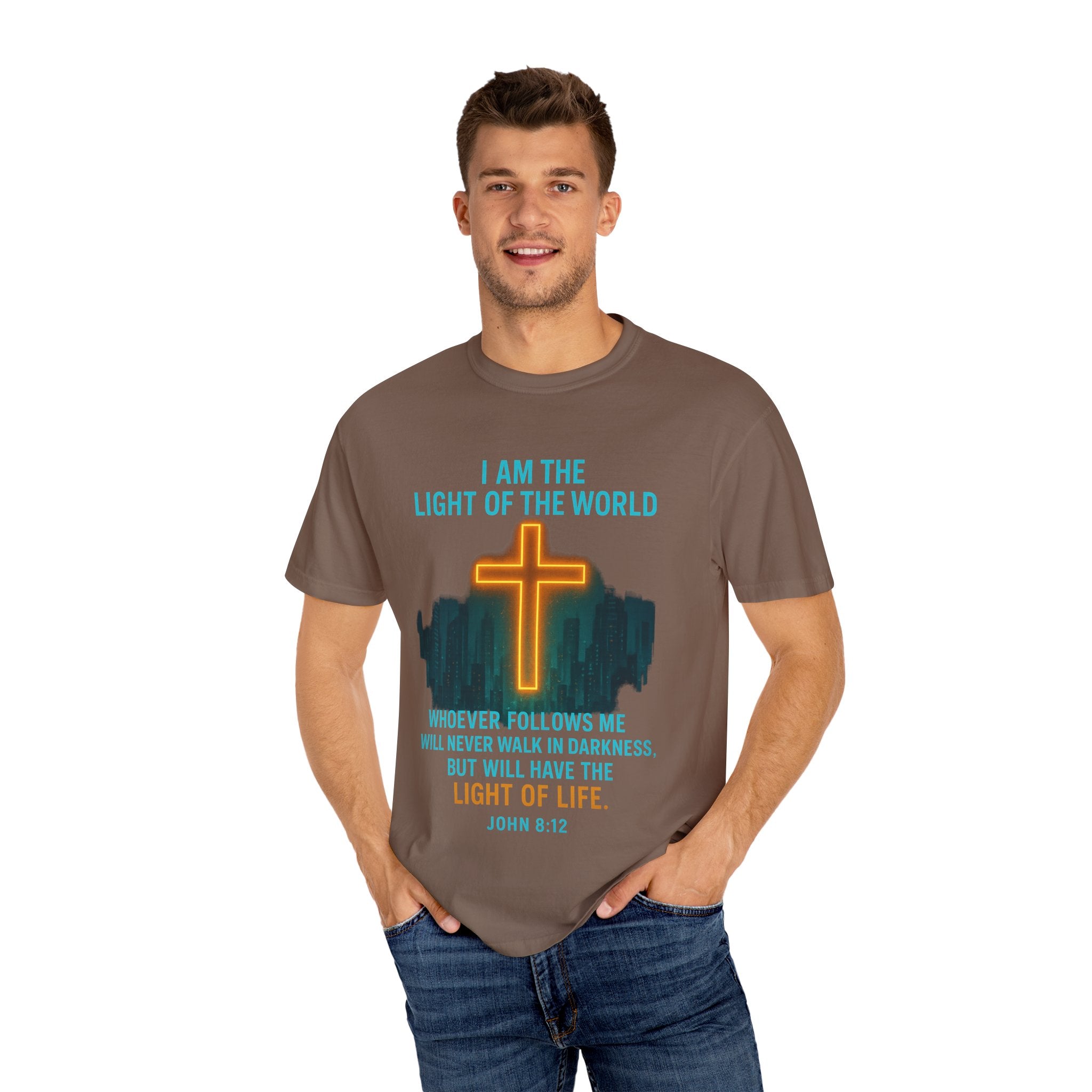 Garments of the Bible Unisex T-shirt John 8:12