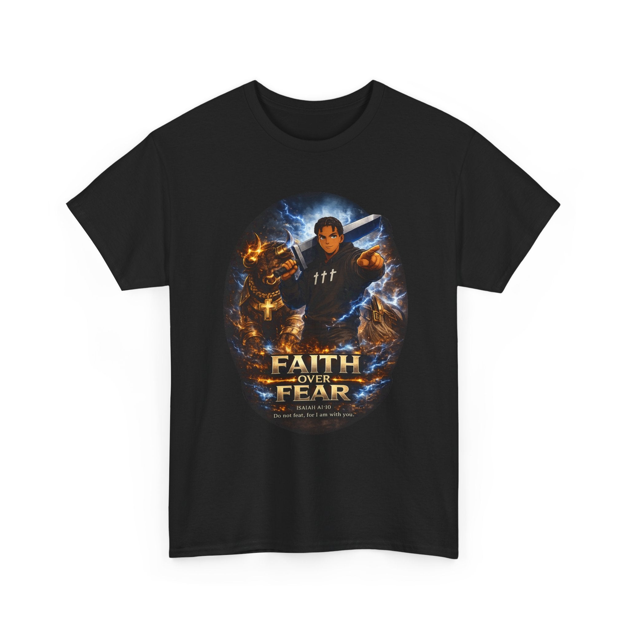 K1ng_Jen x Garments of the Bible T-shirt (Faith Over Fear)