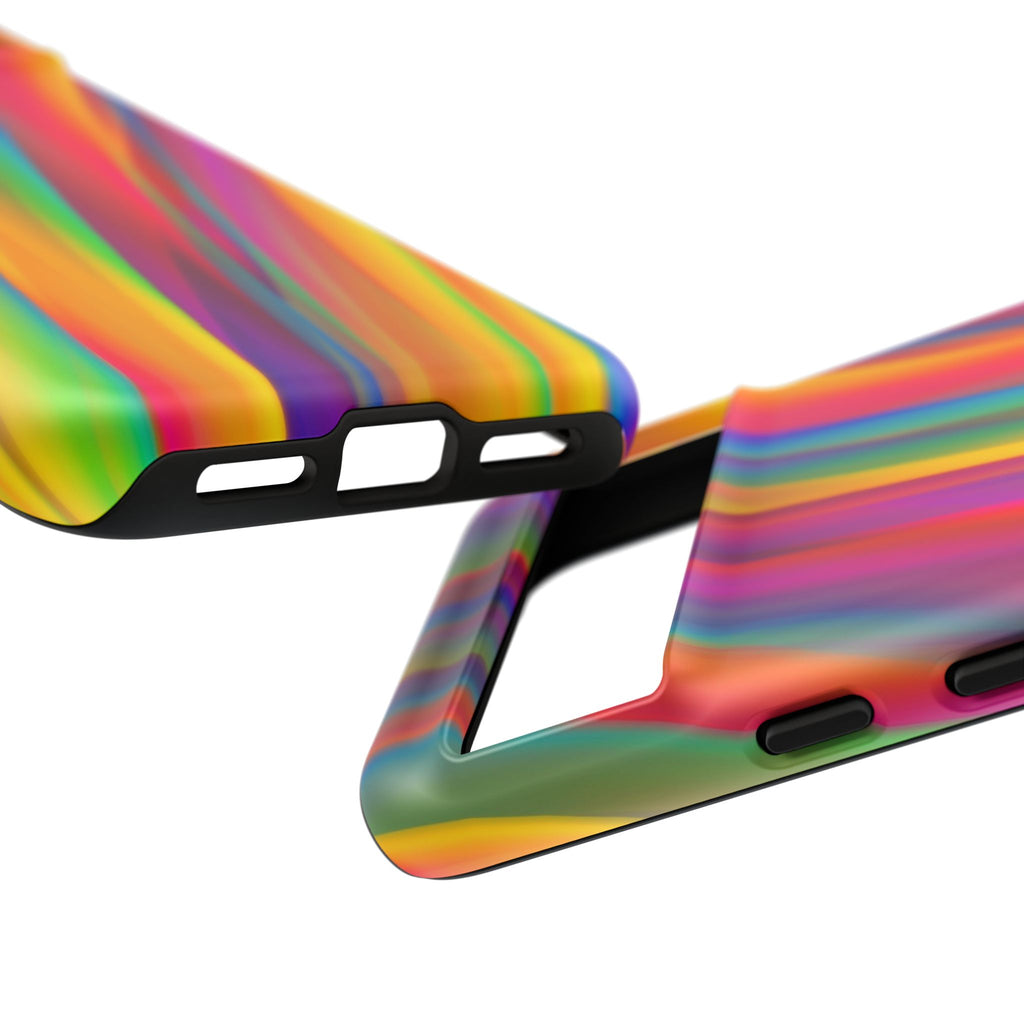Vibrant Tough Phone Case, Colorful Phone Protection, Artistic Cell Cover, Gift for Gamers, Fun Tech Accessory, Pride Celebration