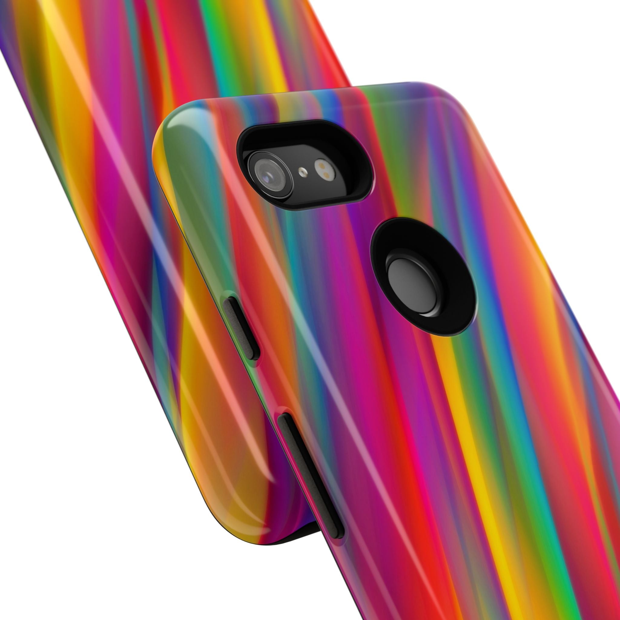 Vibrant Tough Phone Case, Colorful Phone Protection, Artistic Cell Cover, Gift for Gamers, Fun Tech Accessory, Pride Celebration