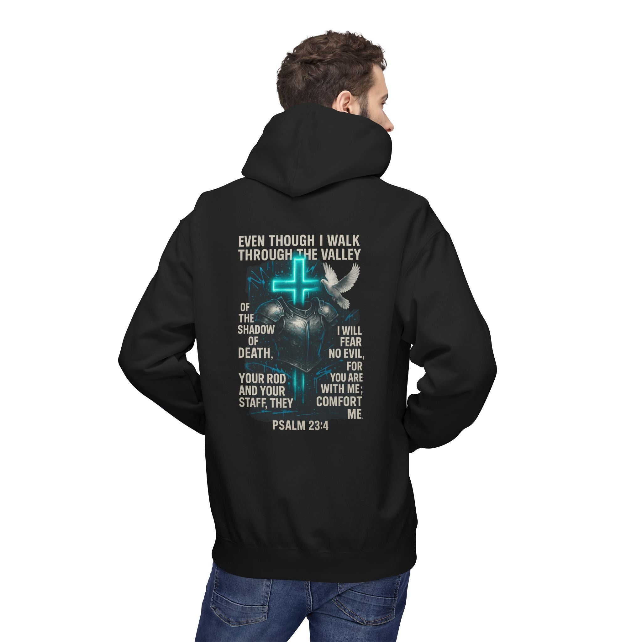 Garments of the Bible Unisex Hoodie Psalm 23:4