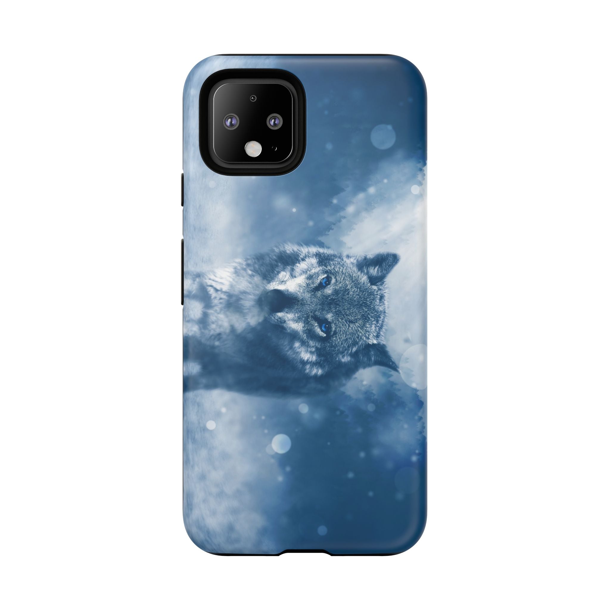 Wolf Phone Case, Tough Cases for Animal Lovers, Unique Wildlife Design, Nature-inspired Gift, Blue Wolf Accessories, Phone Protector