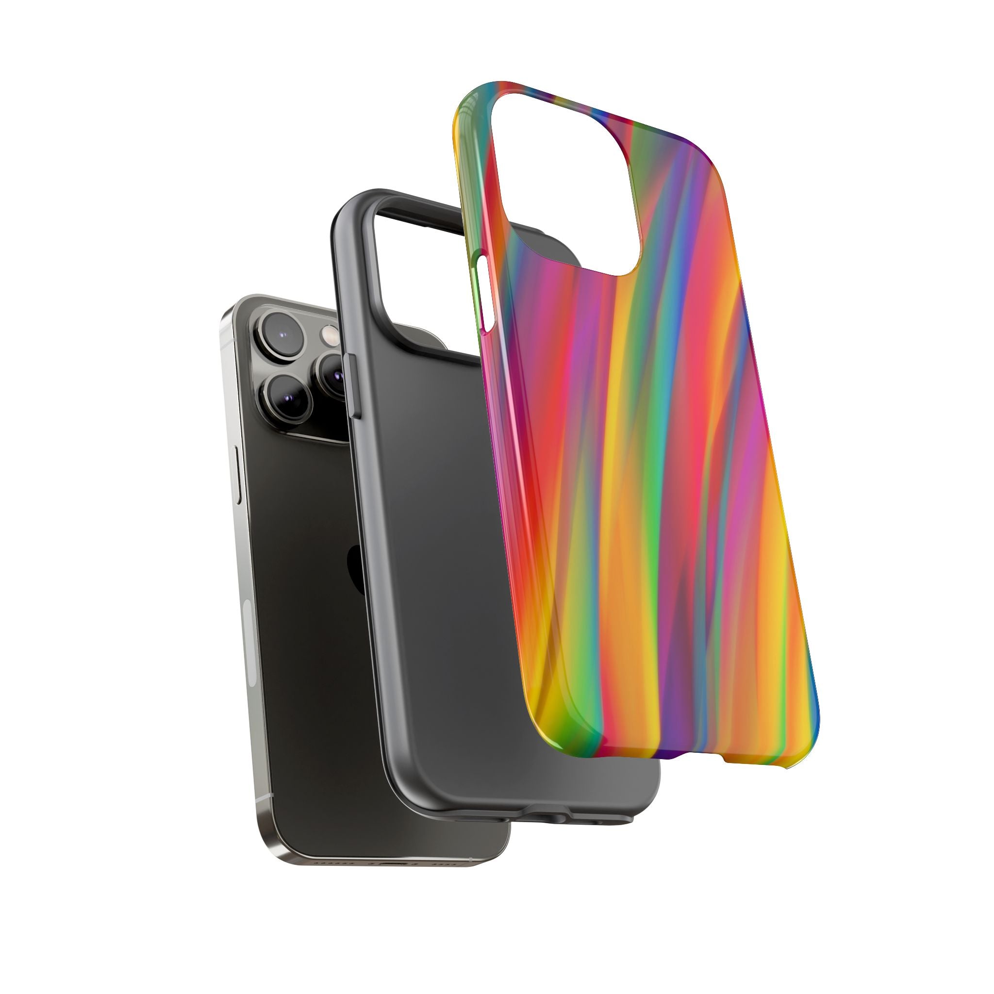 Vibrant Tough Phone Case, Colorful Phone Protection, Artistic Cell Cover, Gift for Gamers, Fun Tech Accessory, Pride Celebration