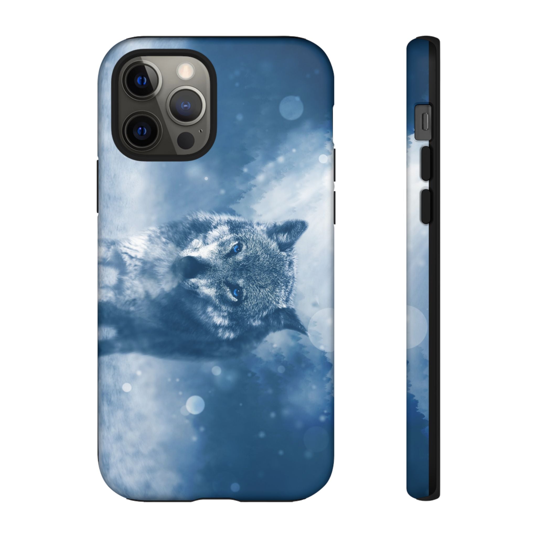 Wolf Phone Case, Tough Cases for Animal Lovers, Unique Wildlife Design, Nature-inspired Gift, Blue Wolf Accessories, Phone Protector