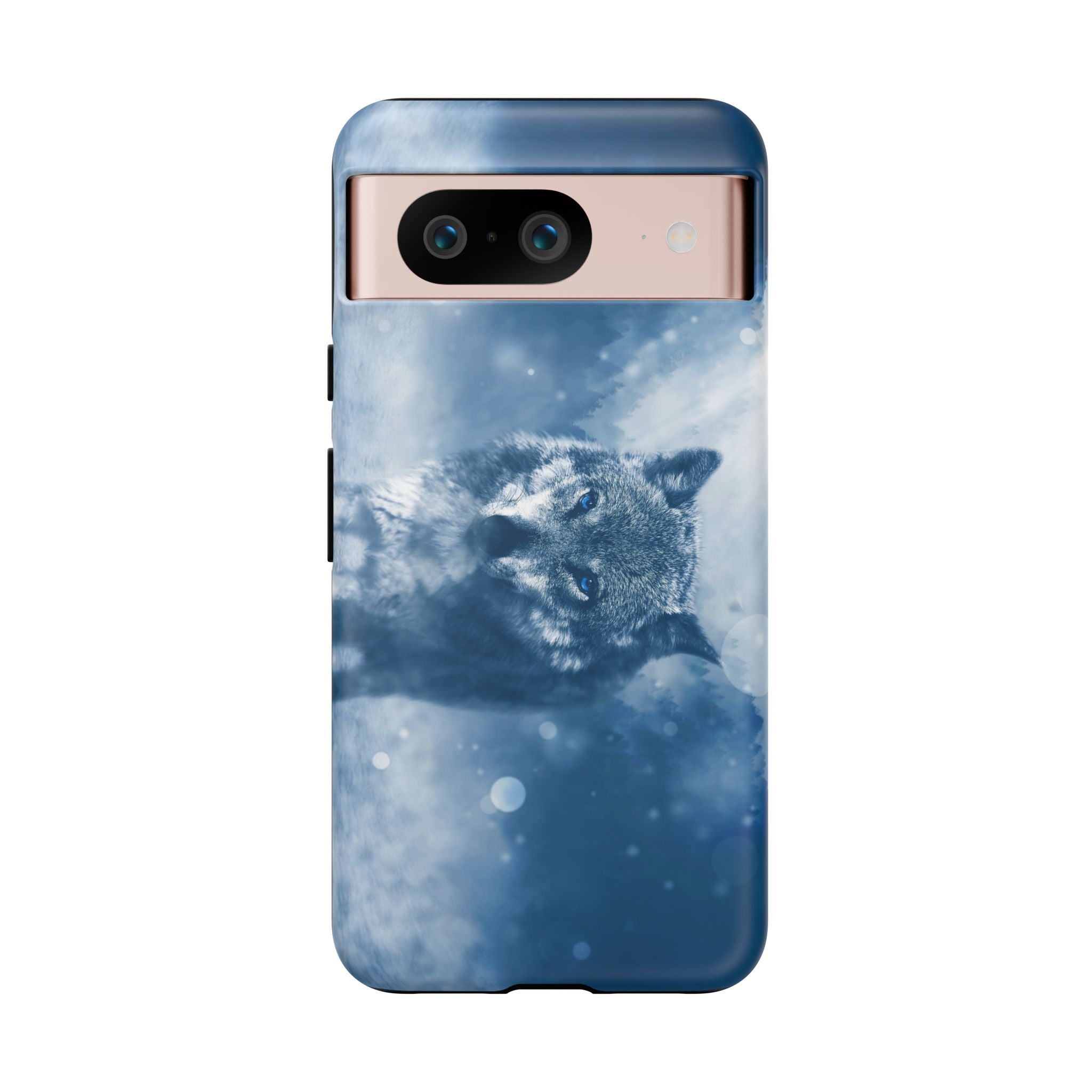 Wolf Phone Case, Tough Cases for Animal Lovers, Unique Wildlife Design, Nature-inspired Gift, Blue Wolf Accessories, Phone Protector