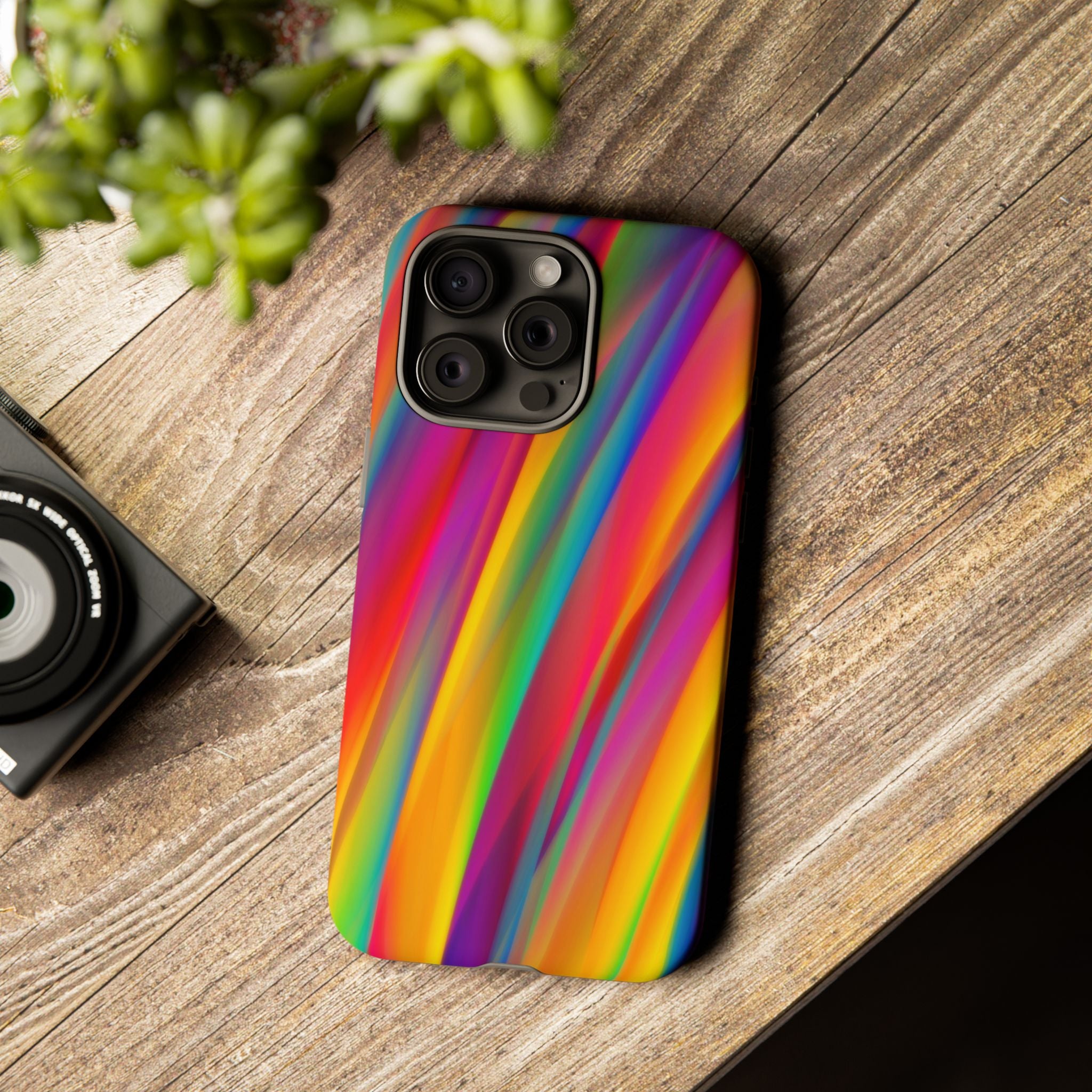 Vibrant Tough Phone Case, Colorful Phone Protection, Artistic Cell Cover, Gift for Gamers, Fun Tech Accessory, Pride Celebration