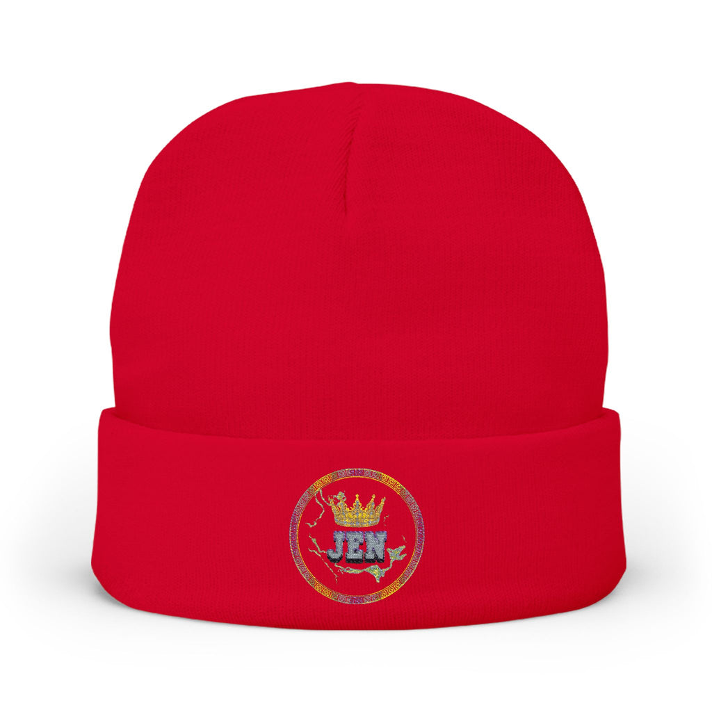 K1ng_Jen Beanie Hat Logo 1