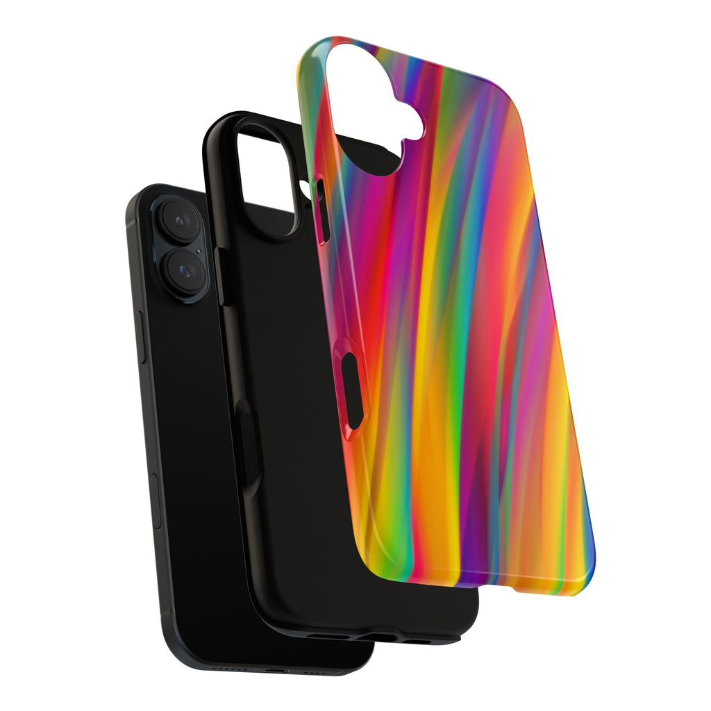 Vibrant Tough Phone Case, Colorful Phone Protection, Artistic Cell Cover, Gift for Gamers, Fun Tech Accessory, Pride Celebration
