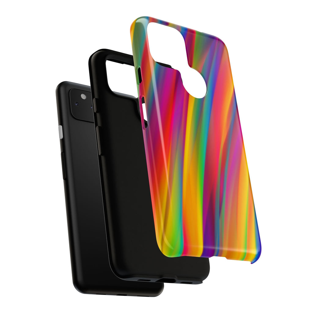 Vibrant Tough Phone Case, Colorful Phone Protection, Artistic Cell Cover, Gift for Gamers, Fun Tech Accessory, Pride Celebration