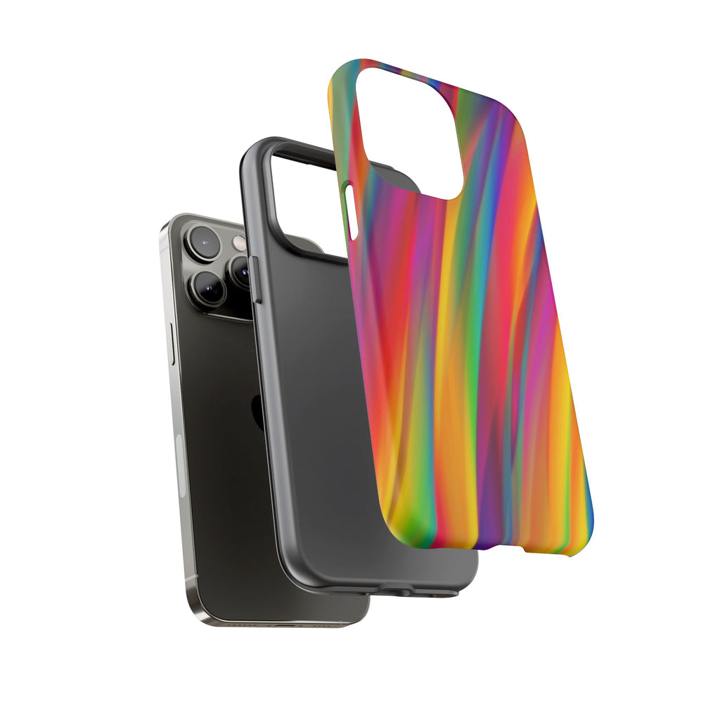 Vibrant Tough Phone Case, Colorful Phone Protection, Artistic Cell Cover, Gift for Gamers, Fun Tech Accessory, Pride Celebration