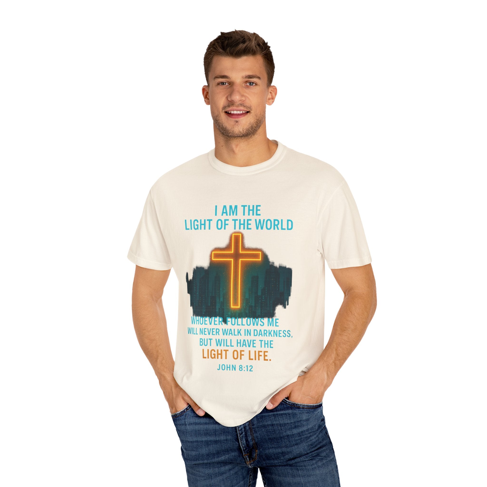 Garments of the Bible Unisex T-shirt John 8:12