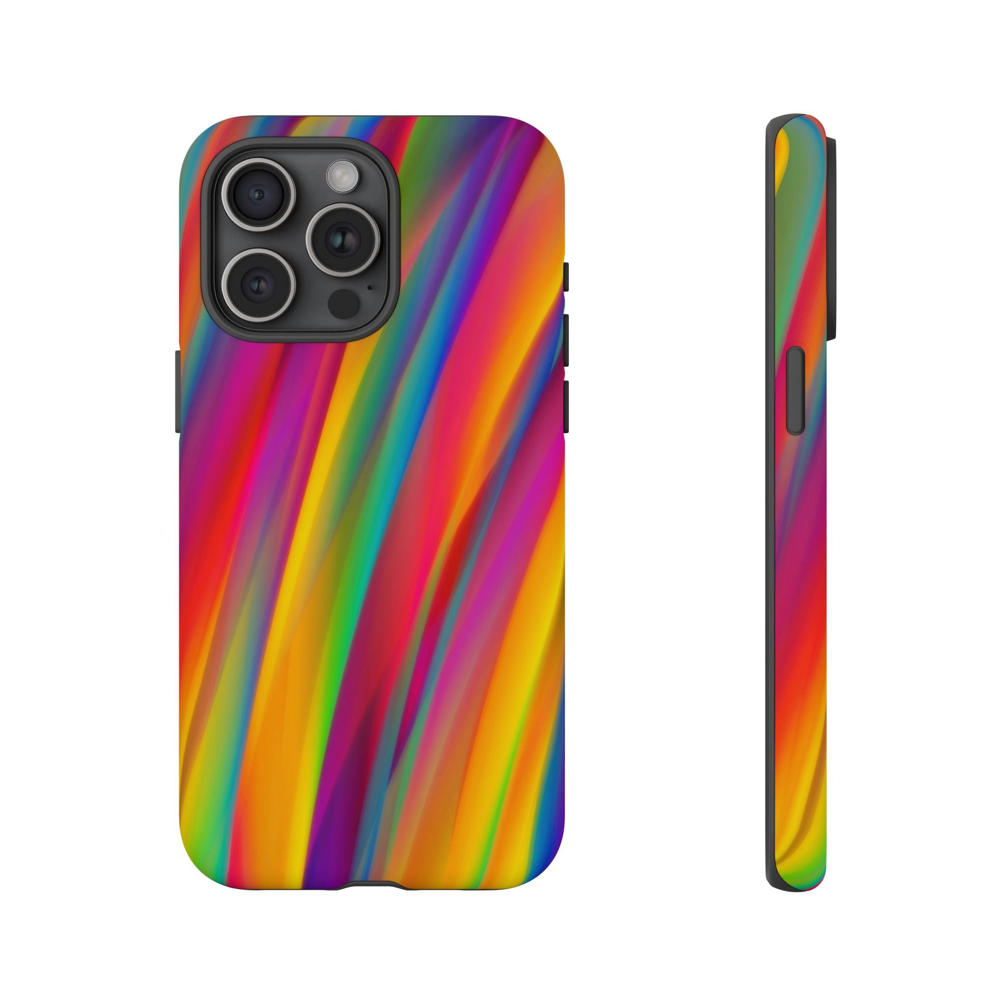 Vibrant Tough Phone Case, Colorful Phone Protection, Artistic Cell Cover, Gift for Gamers, Fun Tech Accessory, Pride Celebration