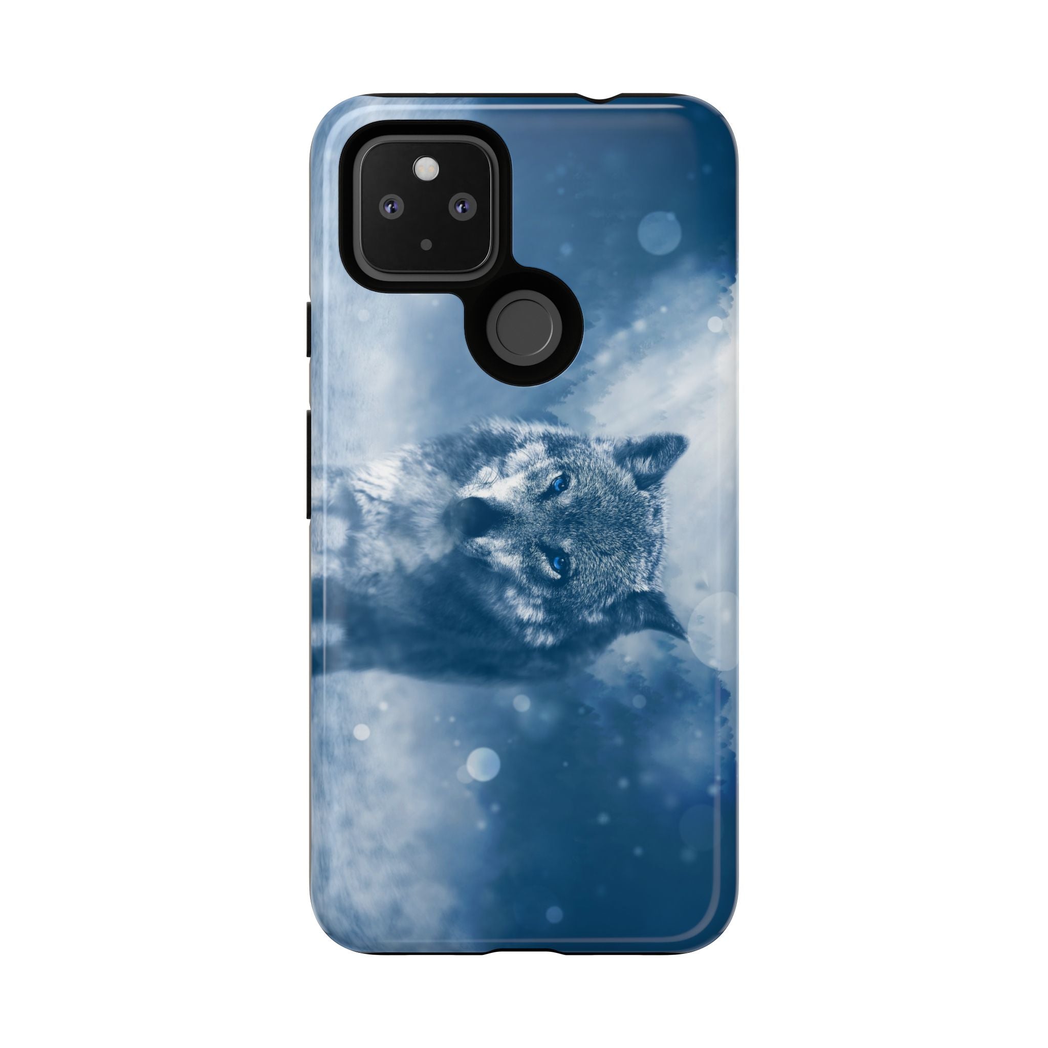 Wolf Phone Case, Tough Cases for Animal Lovers, Unique Wildlife Design, Nature-inspired Gift, Blue Wolf Accessories, Phone Protector