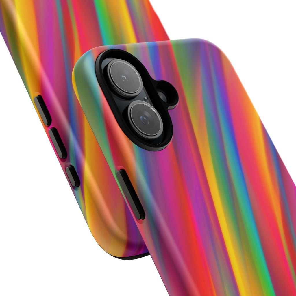 Vibrant Tough Phone Case, Colorful Phone Protection, Artistic Cell Cover, Gift for Gamers, Fun Tech Accessory, Pride Celebration