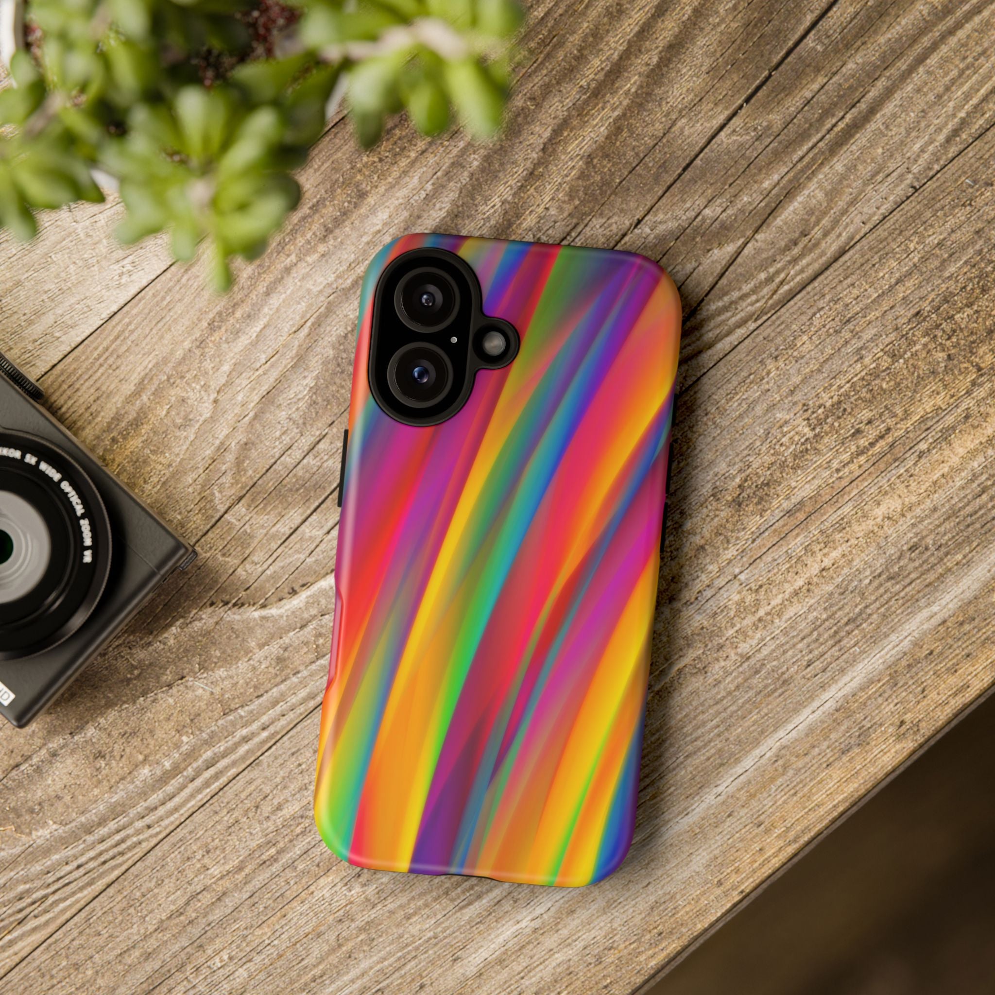 Vibrant Tough Phone Case, Colorful Phone Protection, Artistic Cell Cover, Gift for Gamers, Fun Tech Accessory, Pride Celebration
