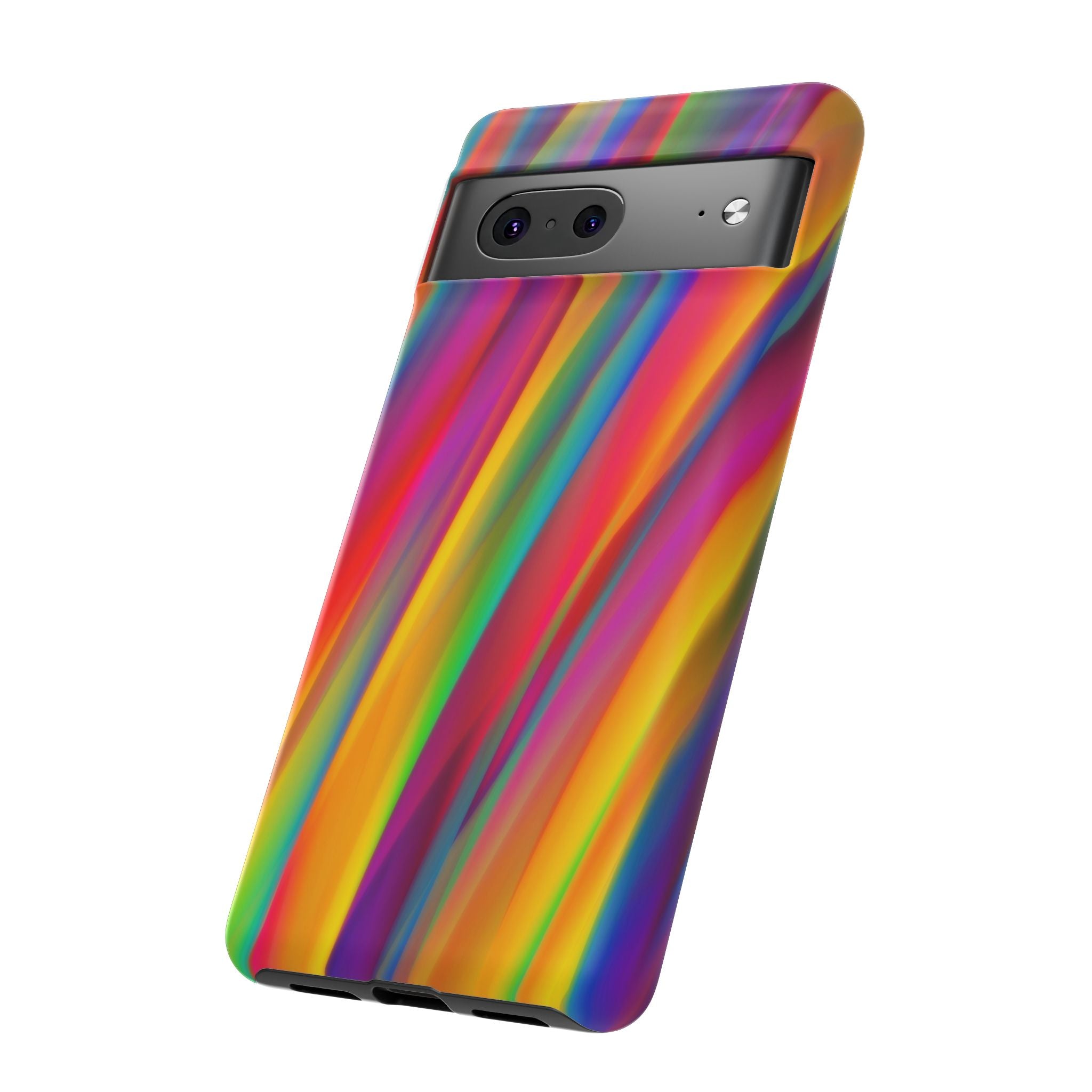 Vibrant Tough Phone Case, Colorful Phone Protection, Artistic Cell Cover, Gift for Gamers, Fun Tech Accessory, Pride Celebration