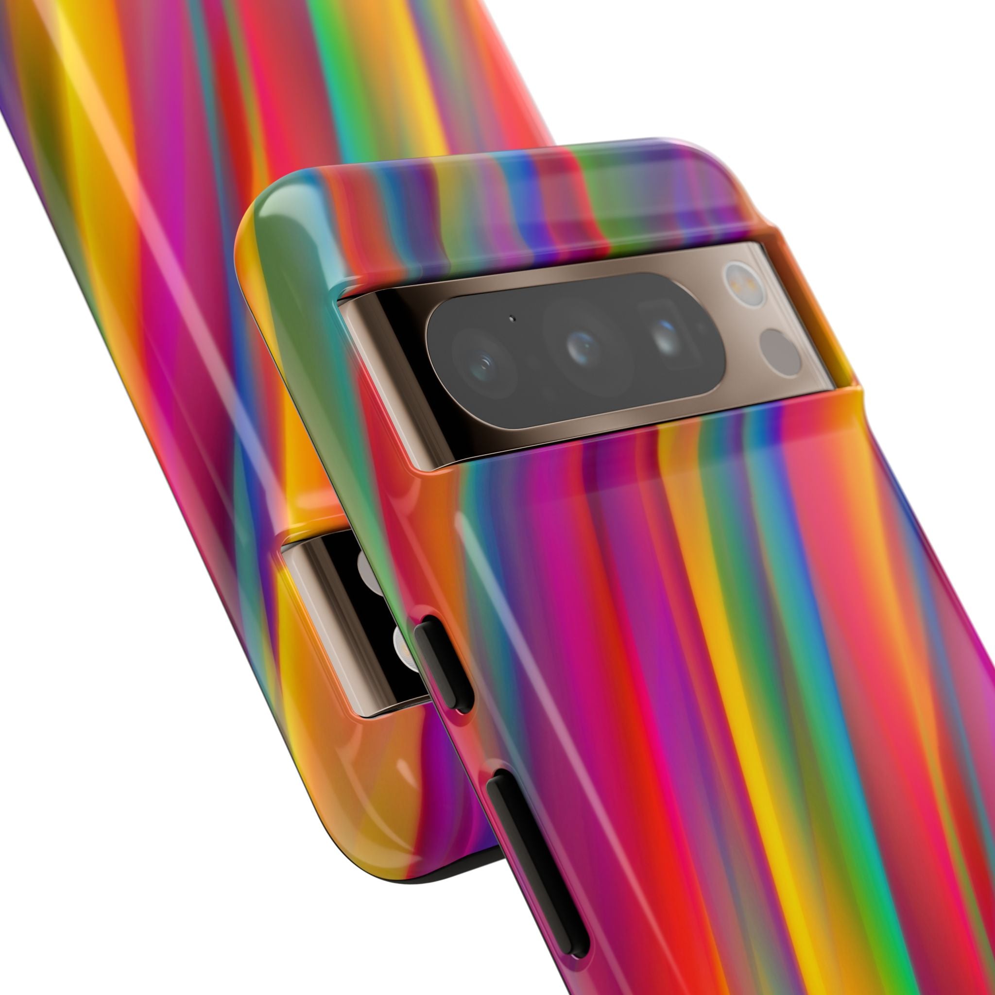 Vibrant Tough Phone Case, Colorful Phone Protection, Artistic Cell Cover, Gift for Gamers, Fun Tech Accessory, Pride Celebration